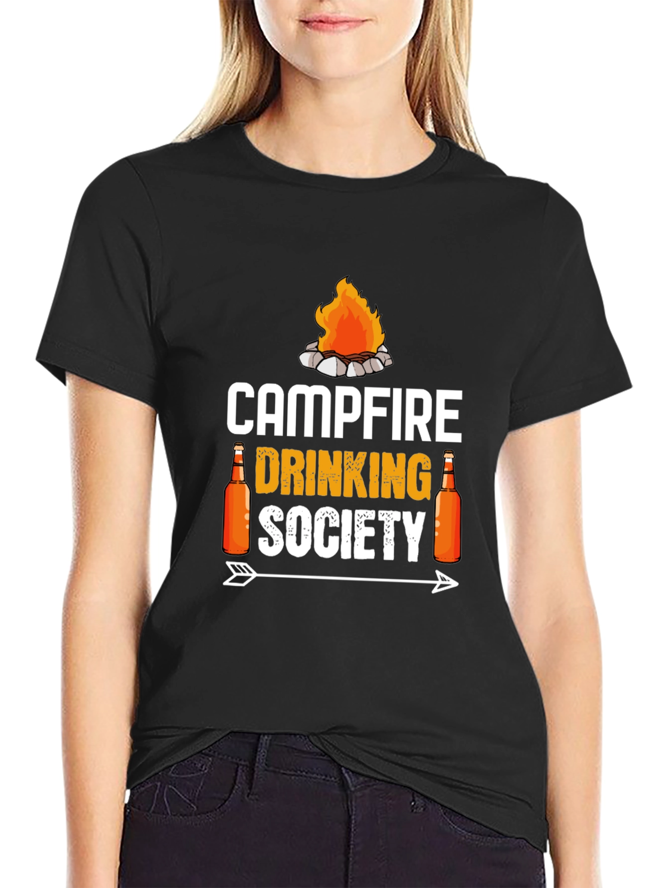 Campfire Drinking Society Graphic T-Shirt