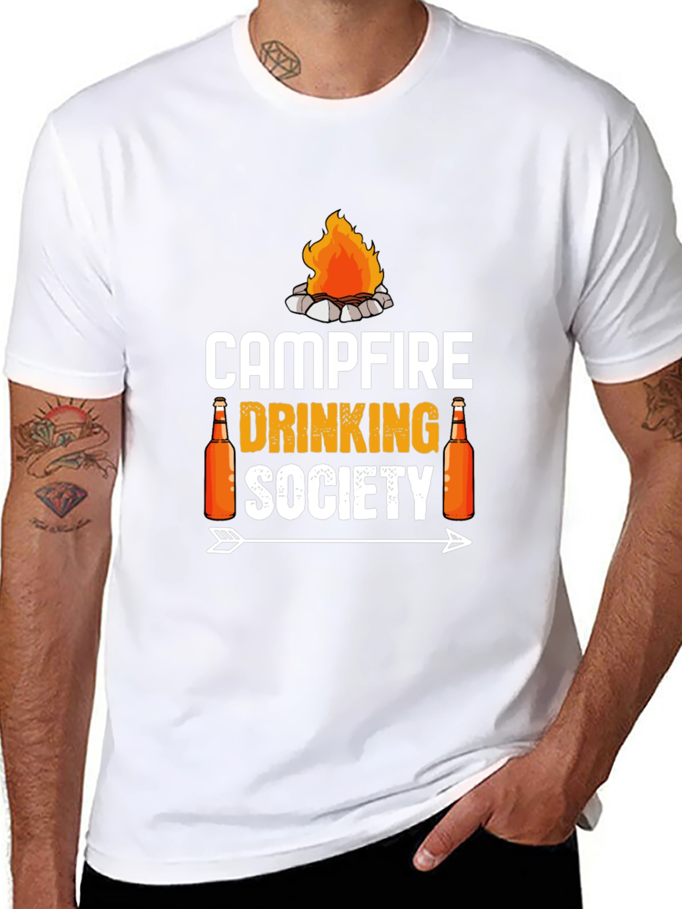 Campfire Drinking Society Graphic T-Shirt