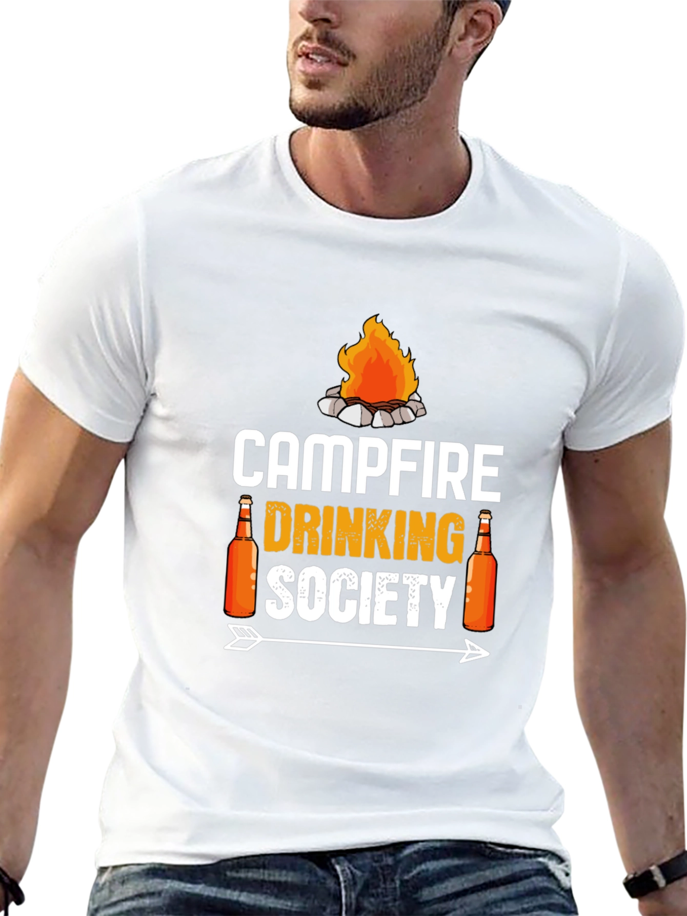 Campfire Drinking Society Graphic T-Shirt