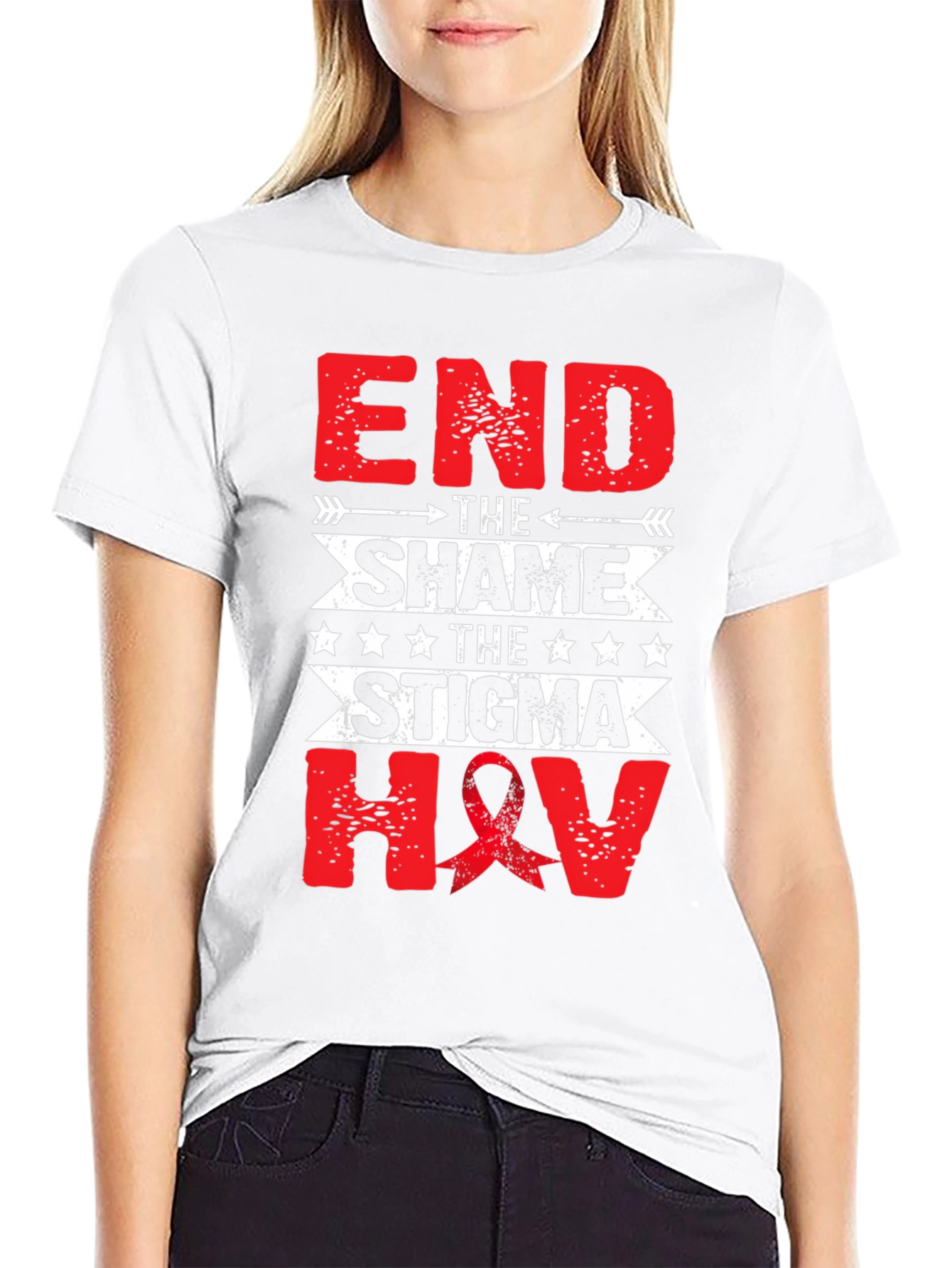 End the Shame HIV Awareness T-Shirt