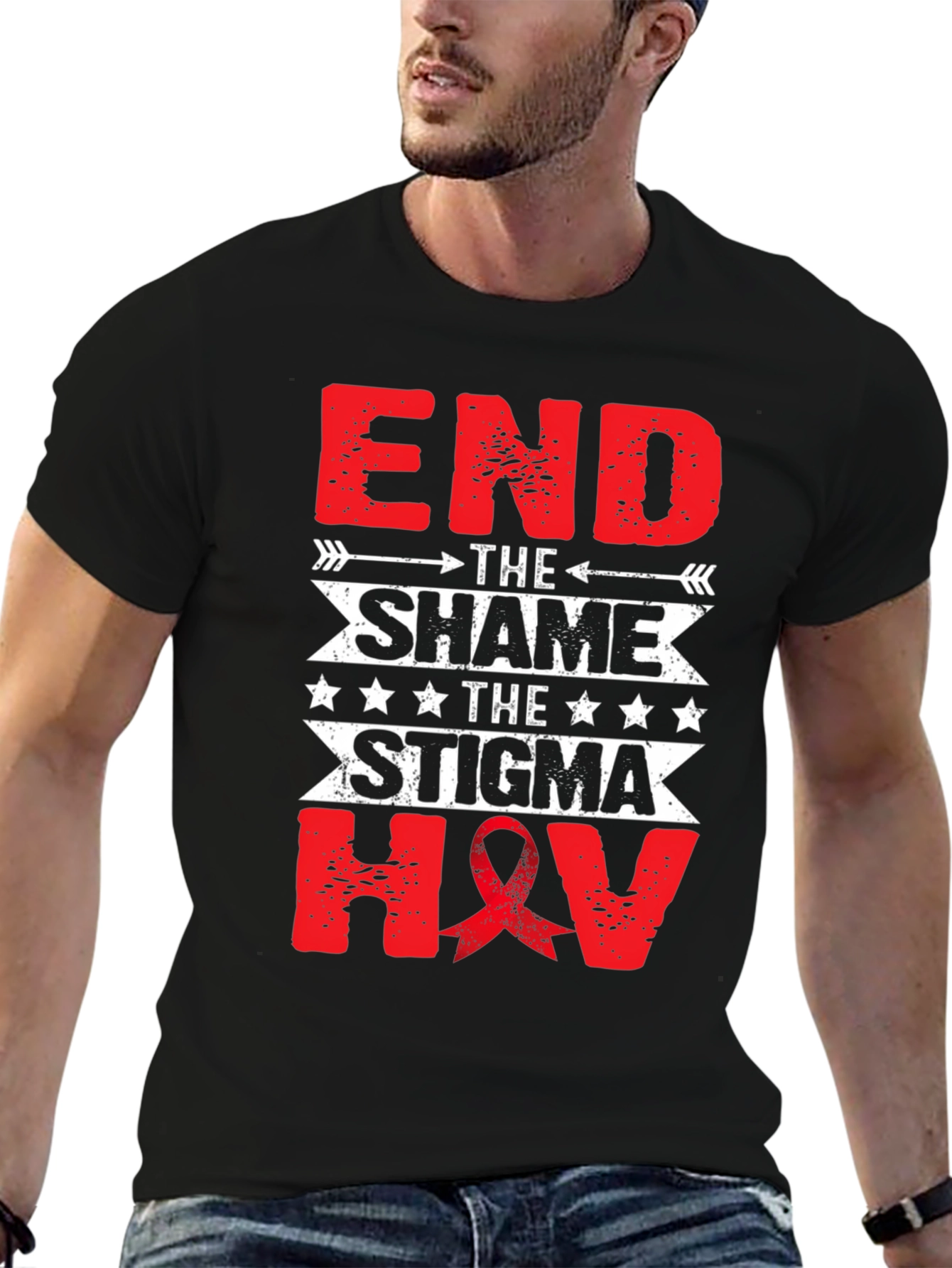 End the Shame HIV Awareness T-Shirt