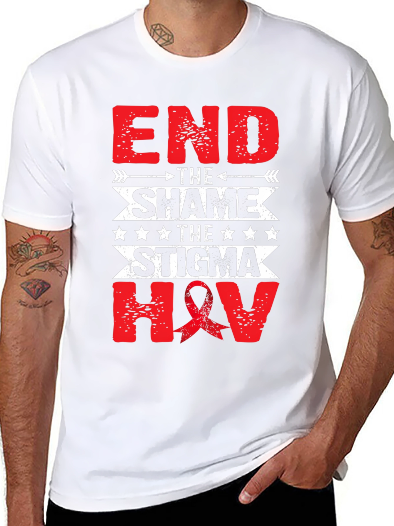 End the Shame HIV Awareness T-Shirt