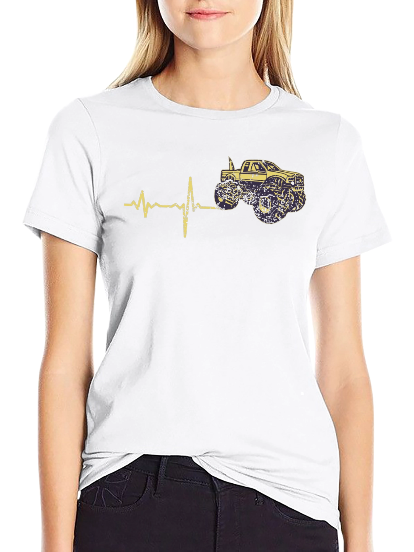 Monster Truck Heartbeat Tee