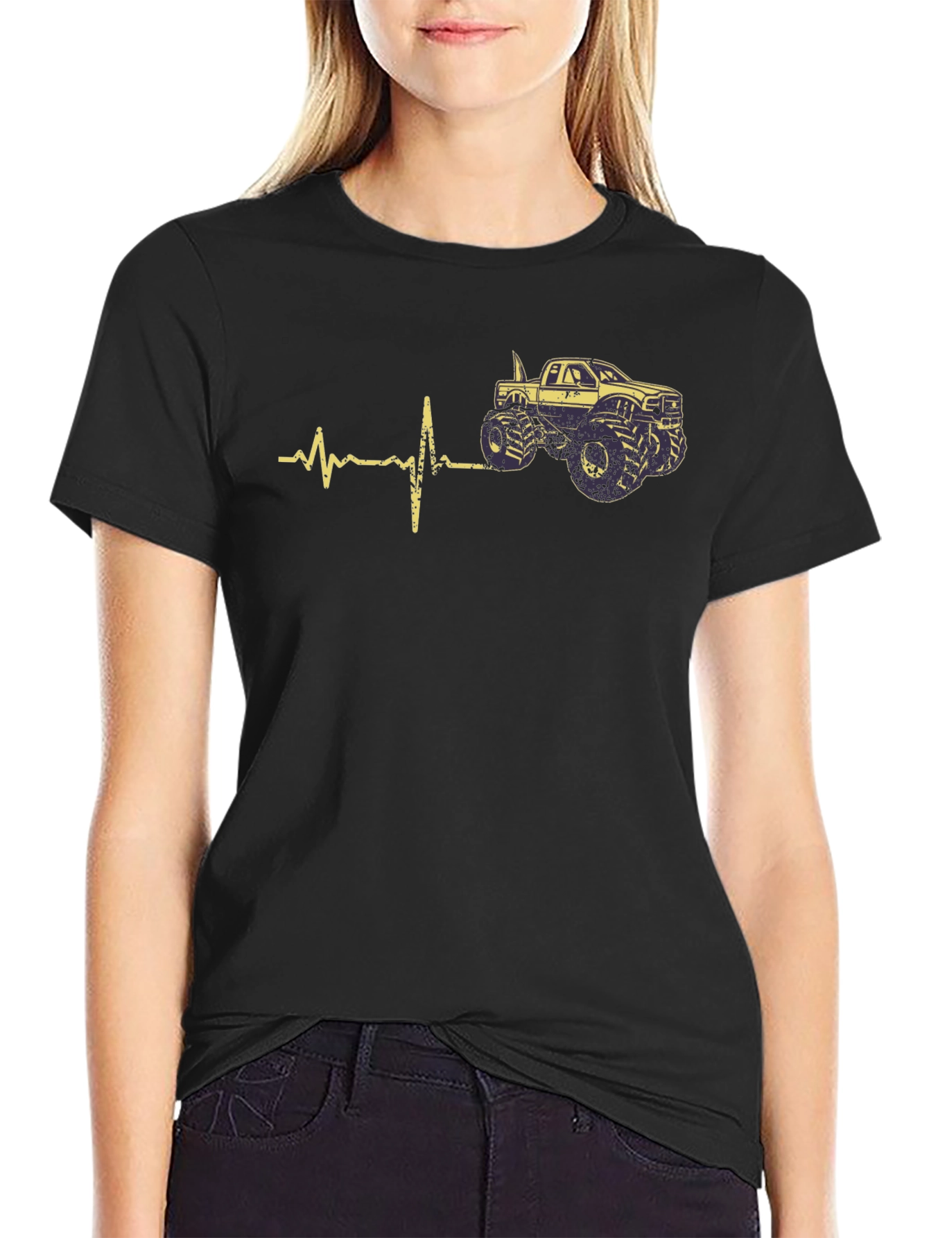 Monster Truck Heartbeat Tee