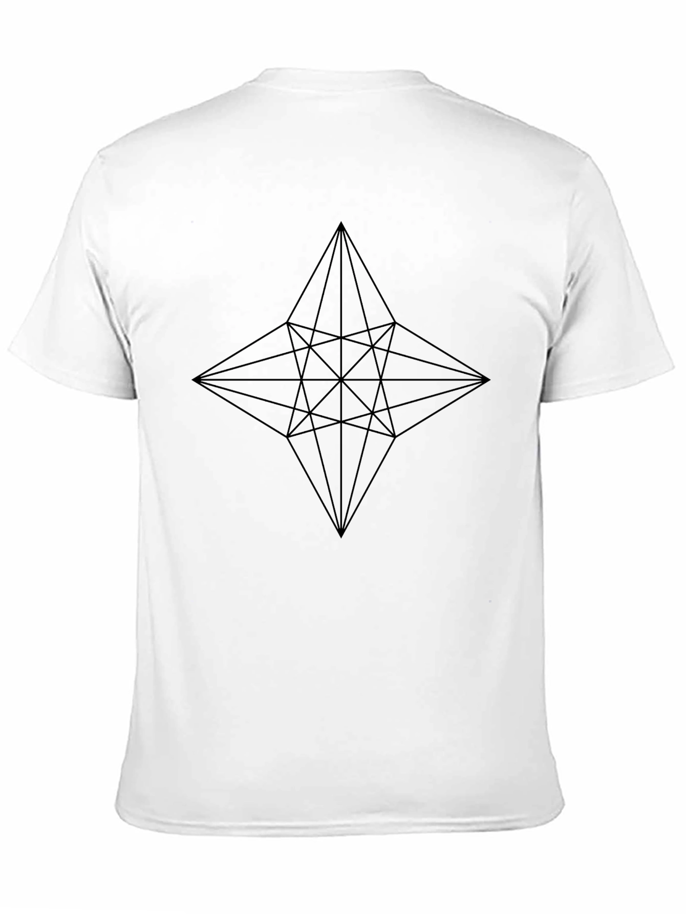 Geometric Star Black T-Shirt