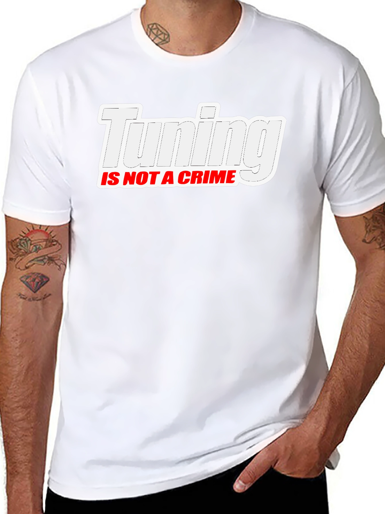 Tuning Is Not A Crime Black T-Shirt