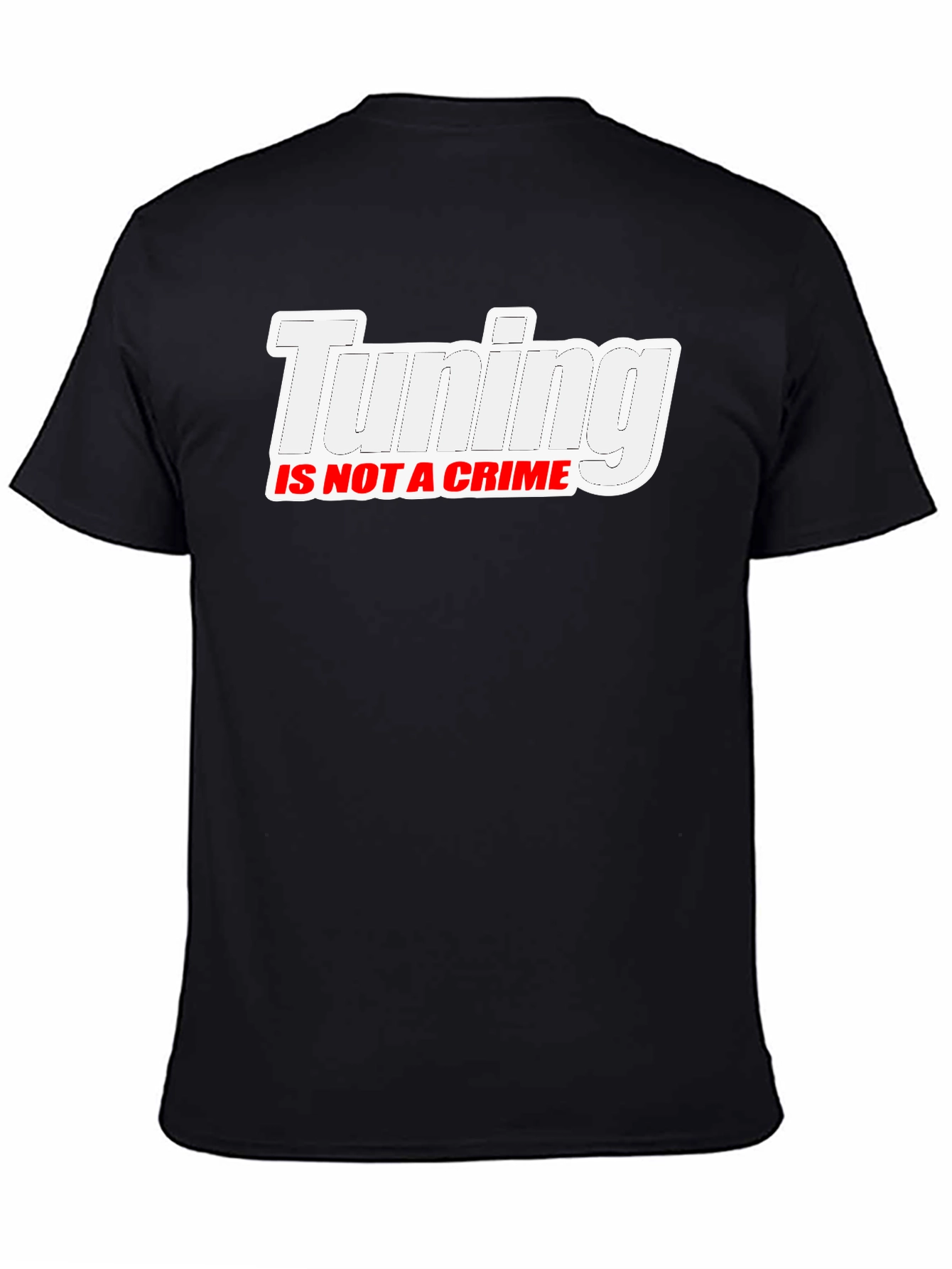 Tuning Is Not A Crime Black T-Shirt