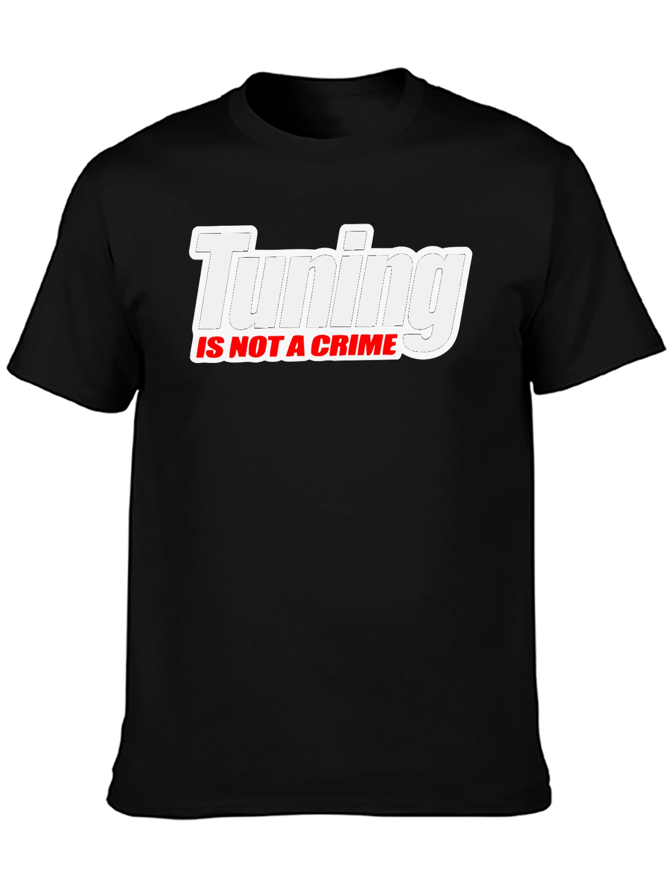 Tuning Is Not A Crime Black T-Shirt