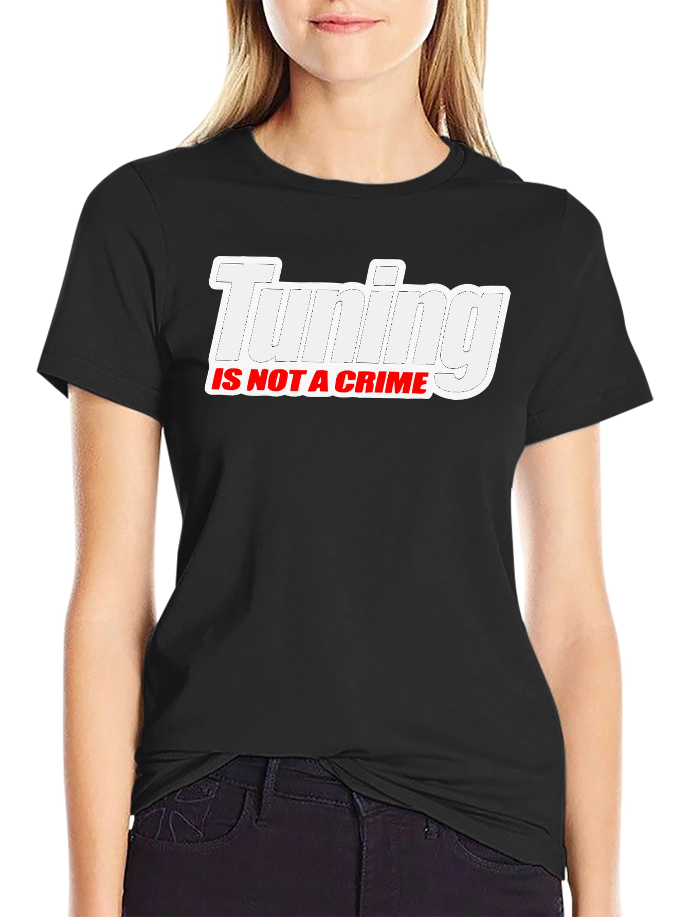 Tuning Is Not A Crime Black T-Shirt