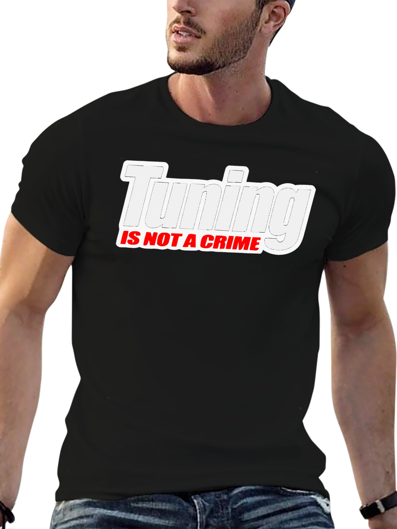 Tuning Is Not A Crime Black T-Shirt
