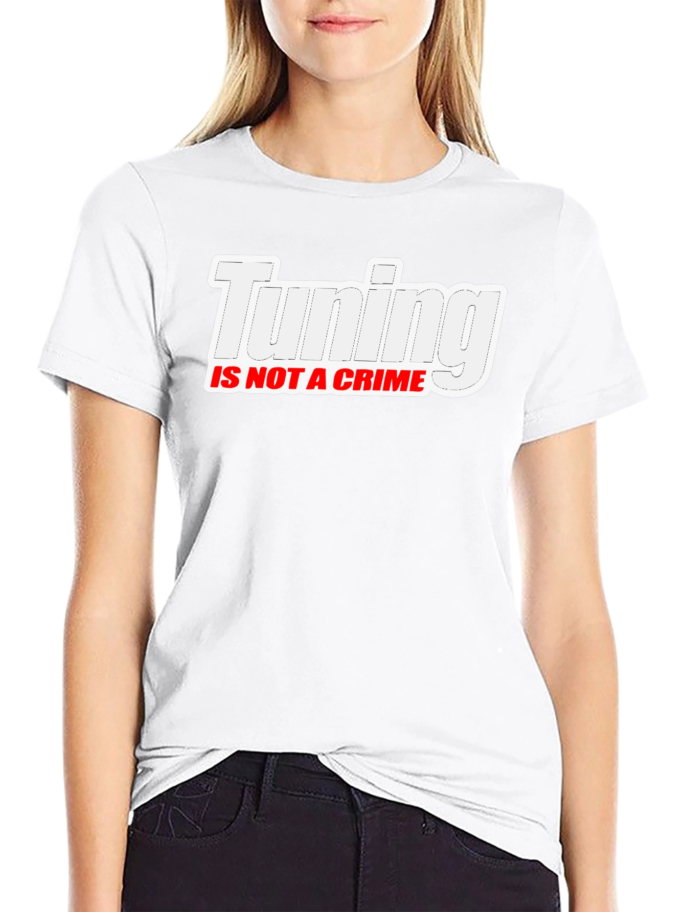 Tuning Is Not A Crime Black T-Shirt