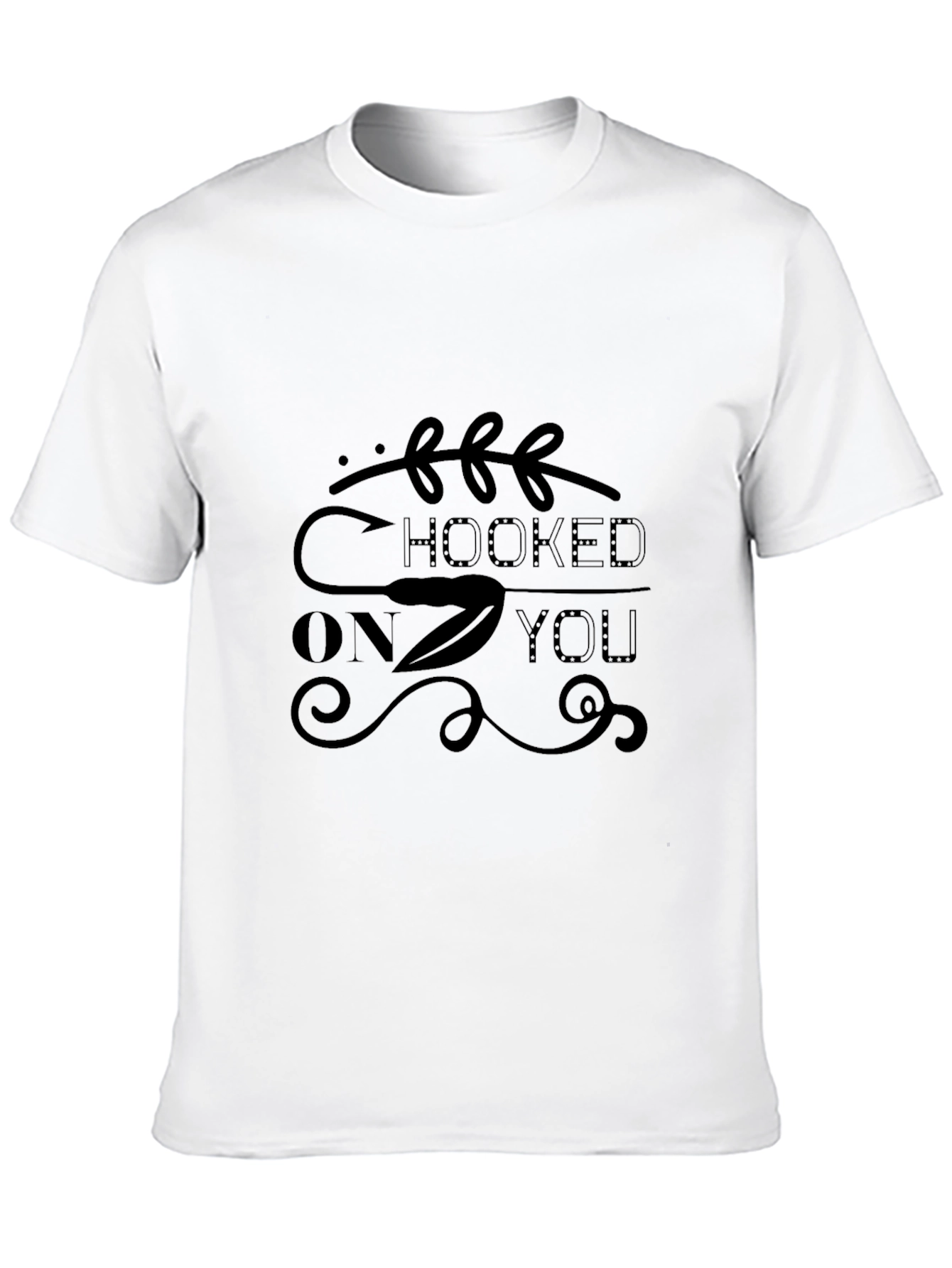 Hooked On You Graphic Tee - Black