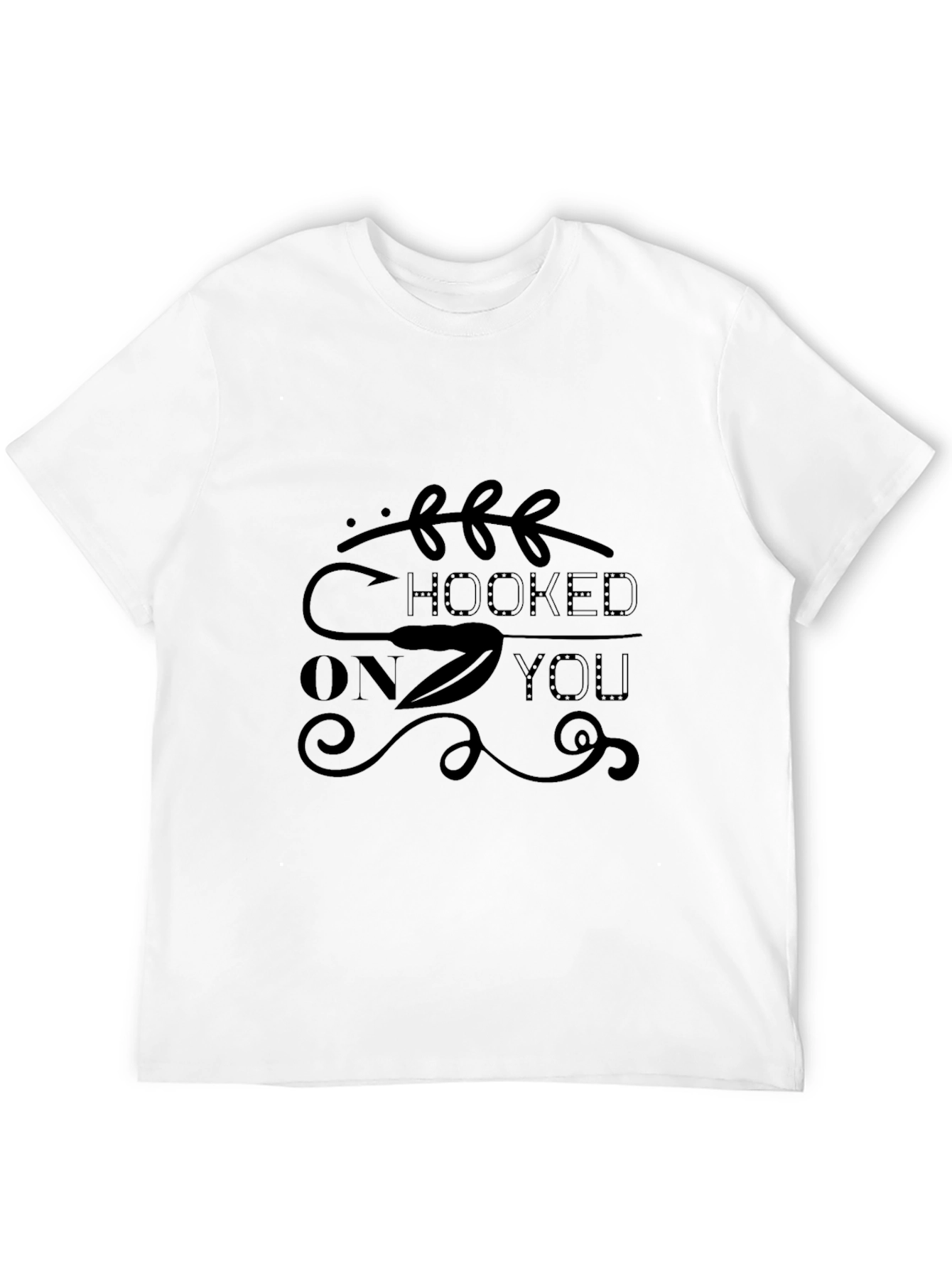 Hooked On You Graphic Tee - Black