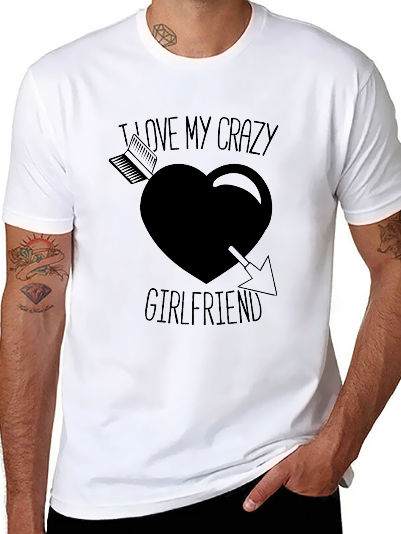 Crazy Girlfriend T-Shirt Novelty Graphic Tee