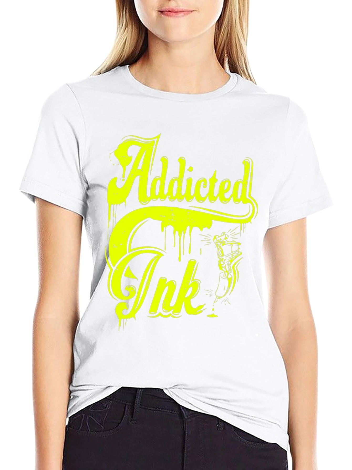 Addicted Ink Graphic T-Shirt - Bold Statement Tee