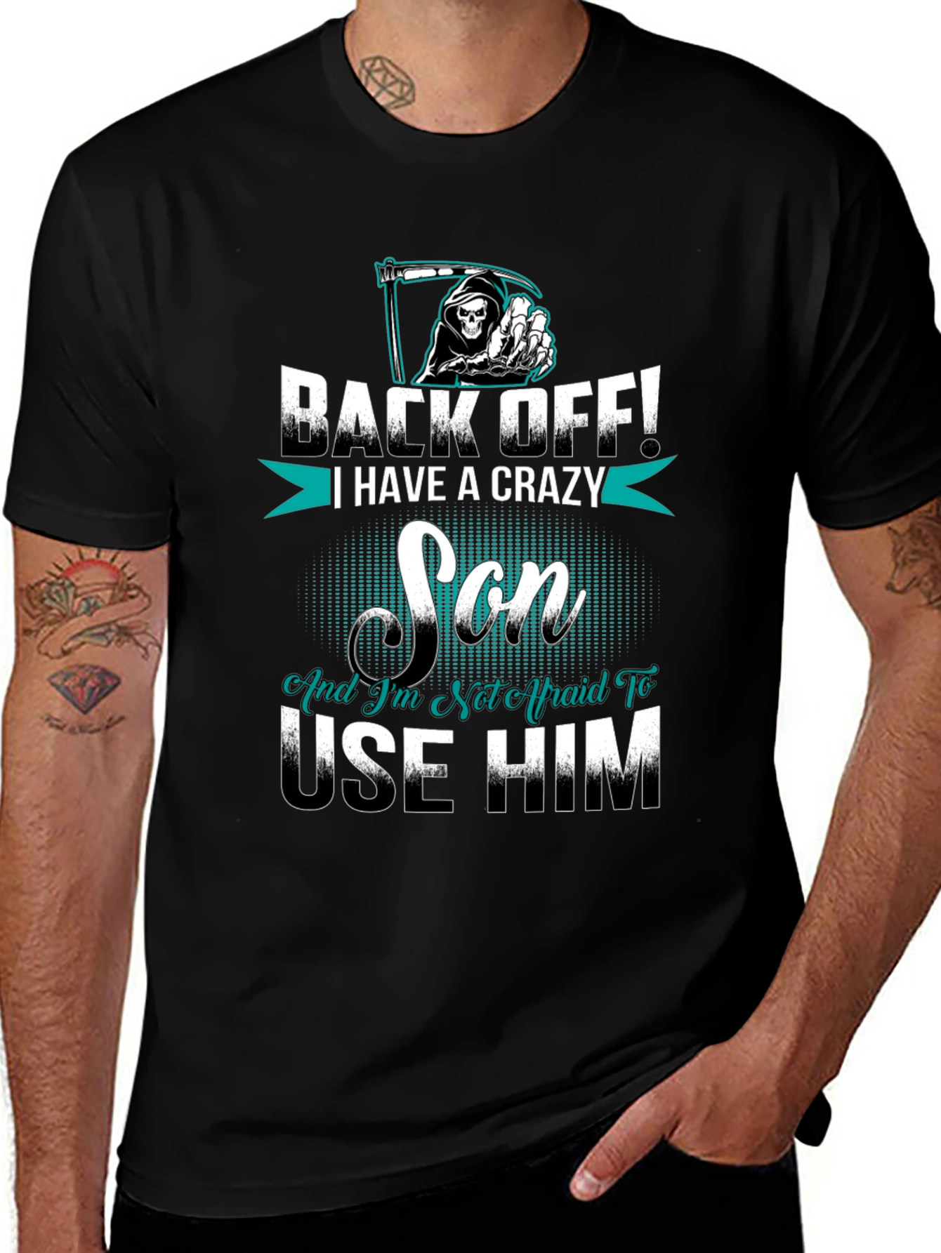 Back Off I Have A Crazy Son Graphic Tee