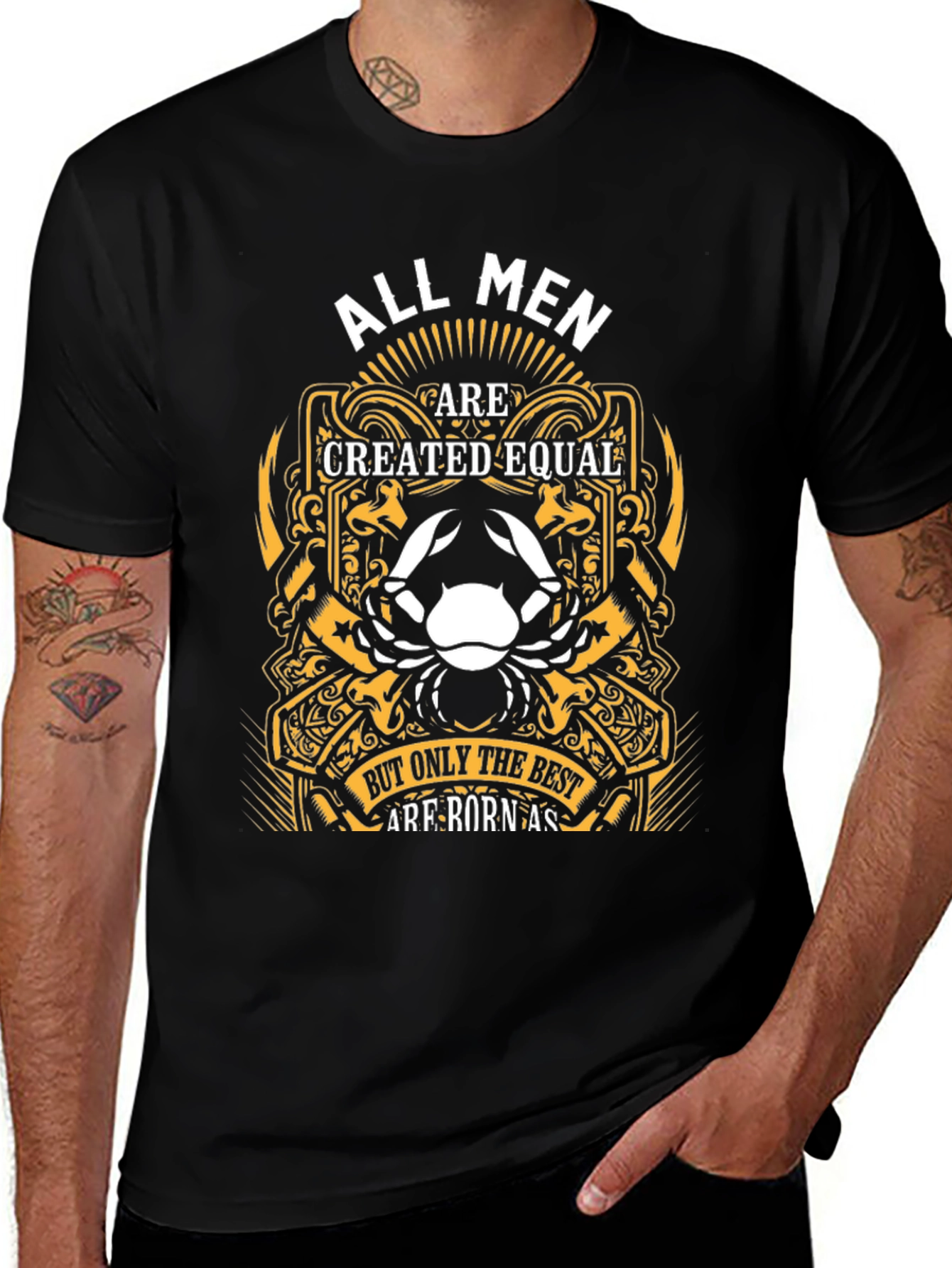 Cancer Zodiac Mens Graphic T-Shirt