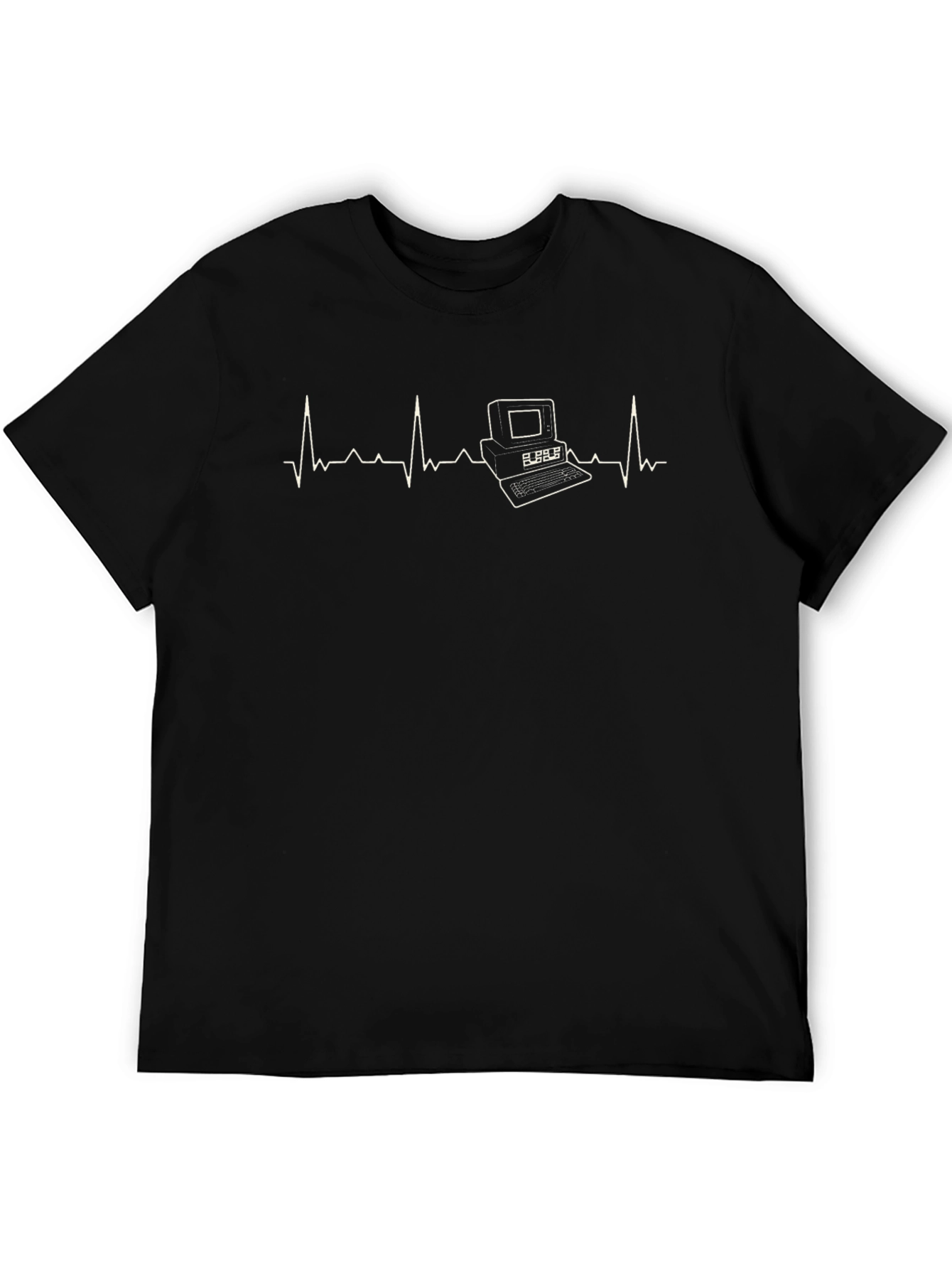 Computer Heartbeat T-Shirt - Retro Tech Tee