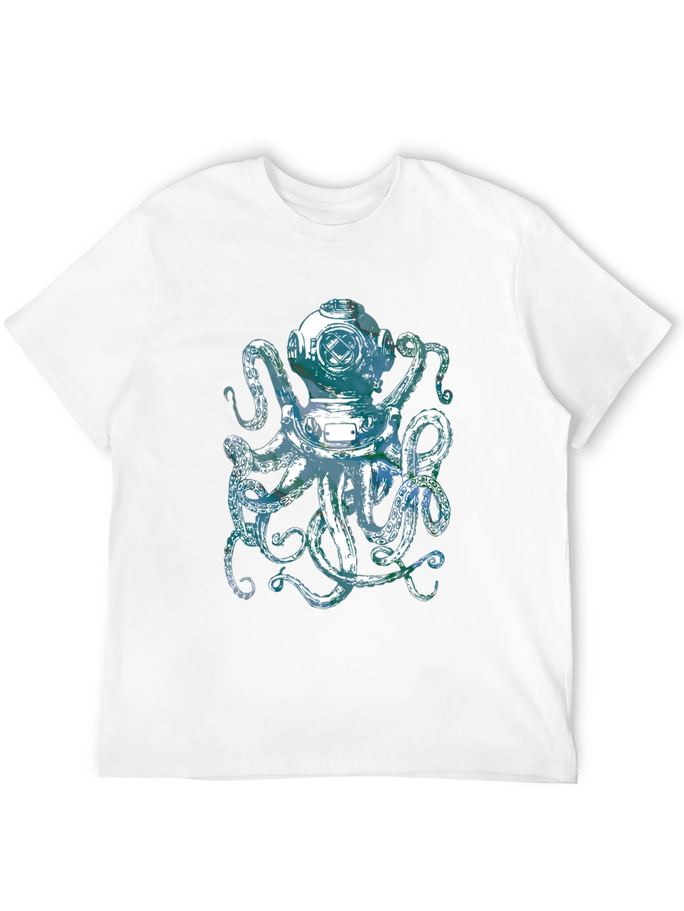 Octopus Diver Helmet Graphic Tee