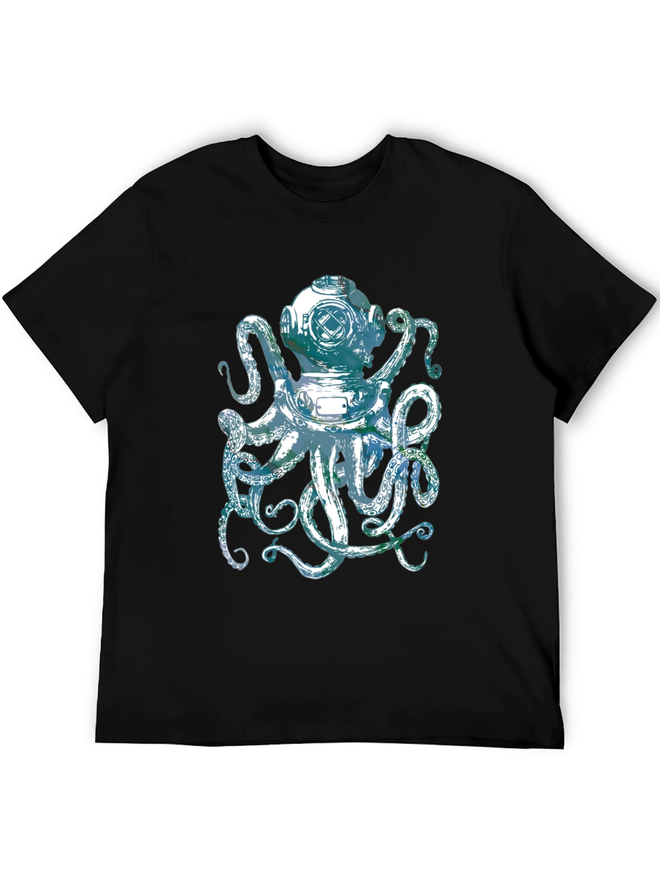Octopus Diver Helmet Graphic Tee