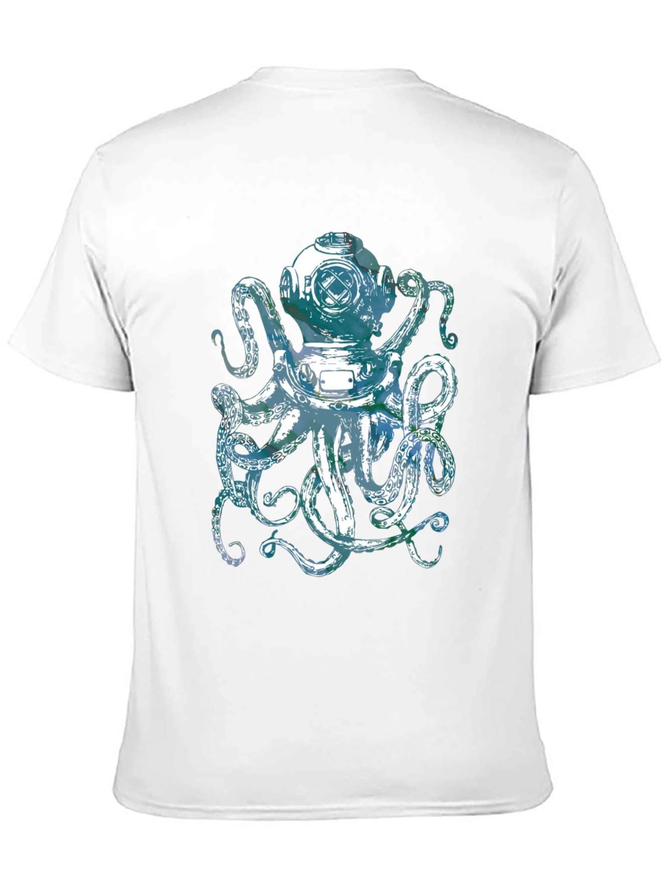 Octopus Diver Helmet Graphic Tee