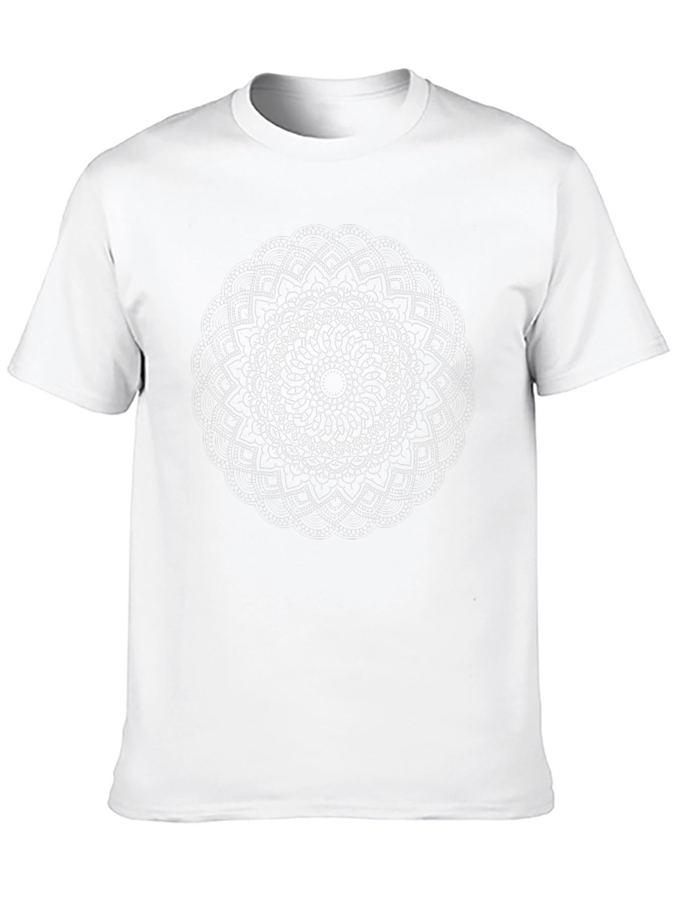 Mandala Graphic Black T-Shirt - Artistic Cotton Tee