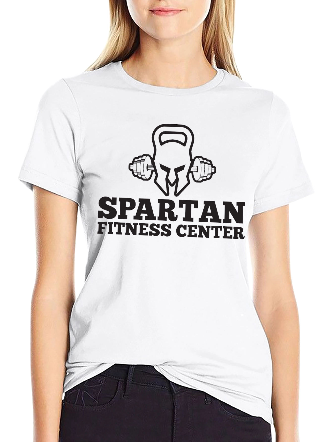 Spartan Fitness Center Black T-Shirt