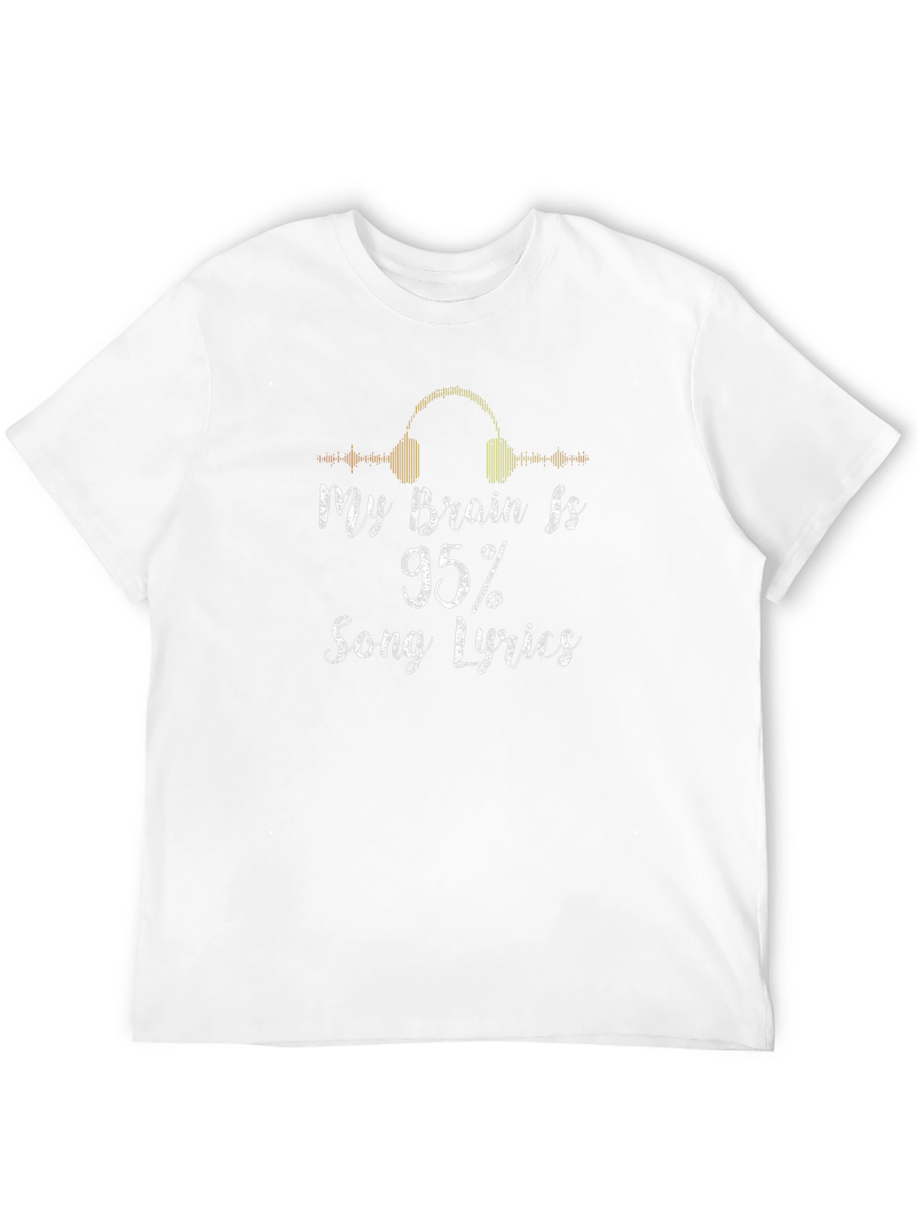 My Brain is 95% Song Lyrics Graphic Tee