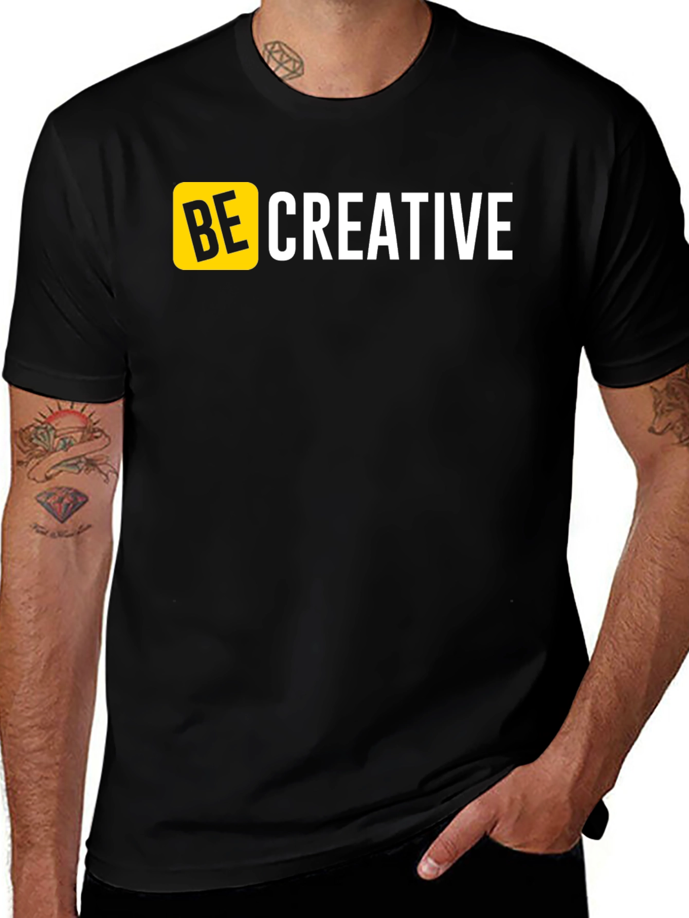 Be Creative Black T-Shirt