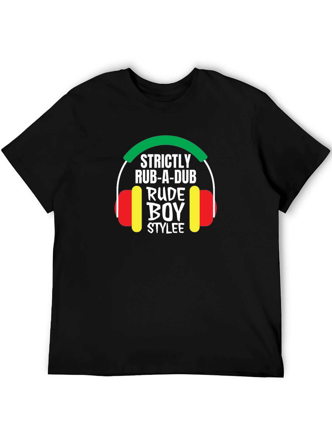 Strictly Rub-A-Dub Rude Boy Stylee Black T-Shirt