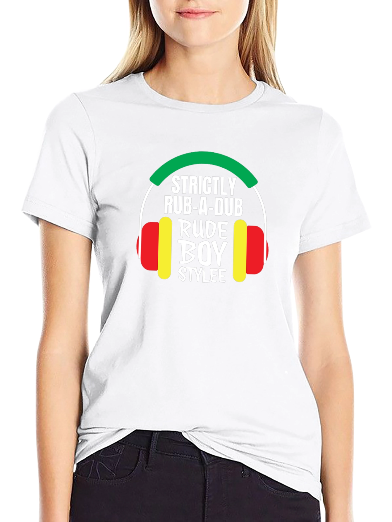 Strictly Rub-A-Dub Rude Boy Stylee Black T-Shirt