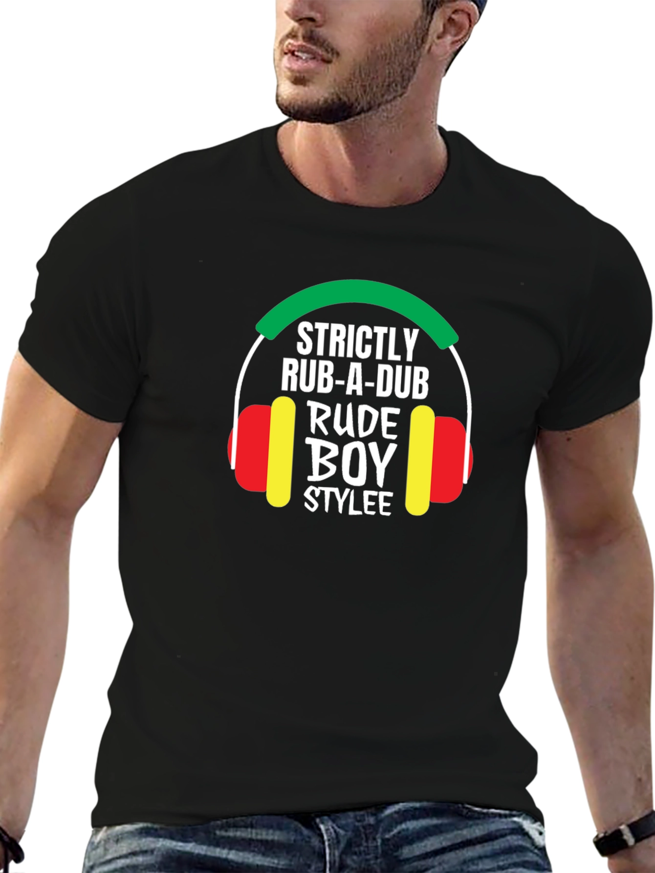 Strictly Rub-A-Dub Rude Boy Stylee Black T-Shirt