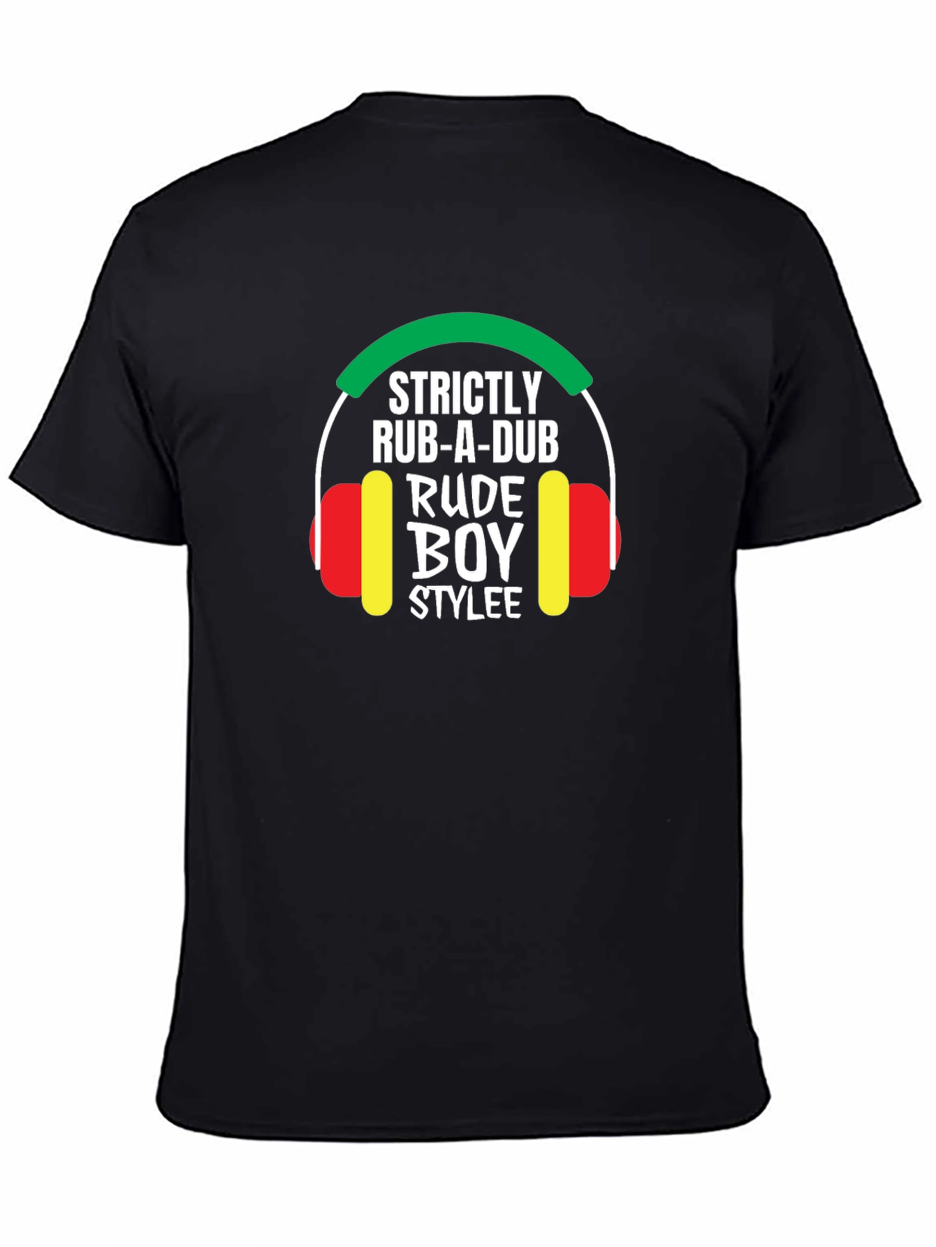 Strictly Rub-A-Dub Rude Boy Stylee Black T-Shirt