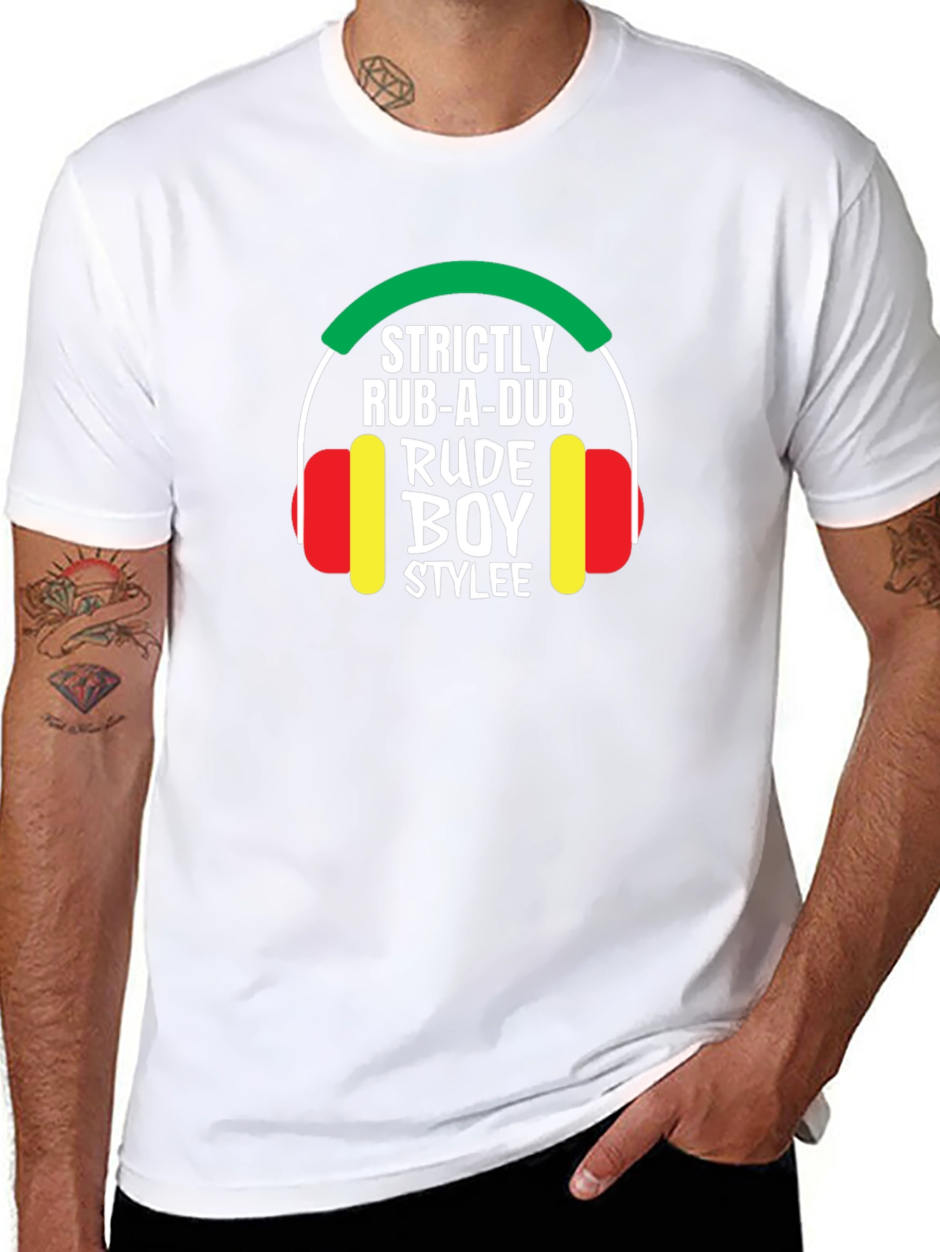 Strictly Rub-A-Dub Rude Boy Stylee Black T-Shirt