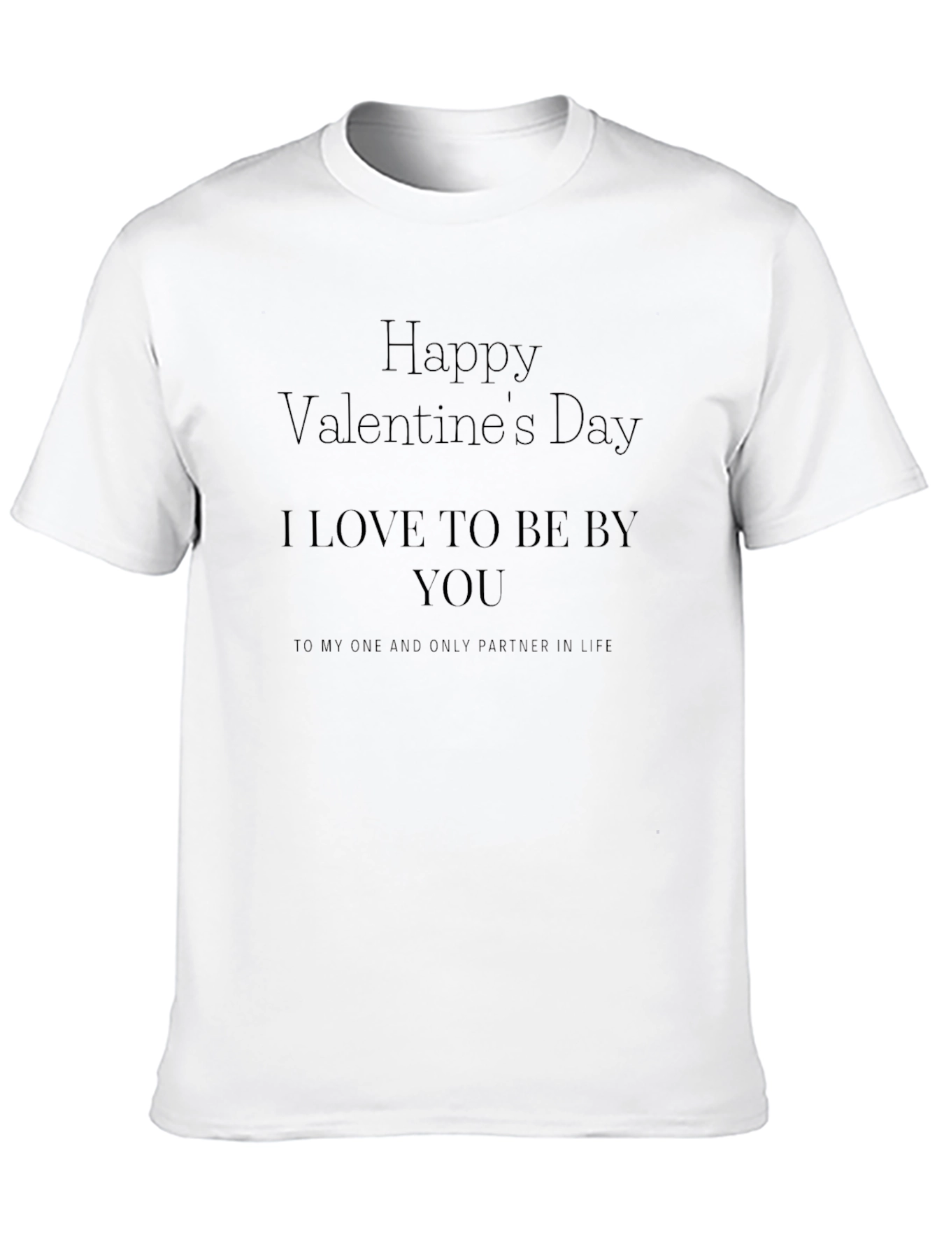 Valentines Day Black T-Shirt - Partner in Life