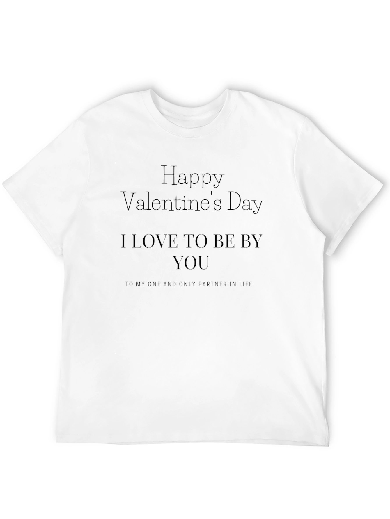 Valentines Day Black T-Shirt - Partner in Life