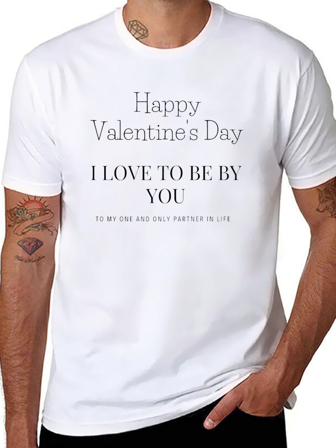 Valentines Day Black T-Shirt - Partner in Life