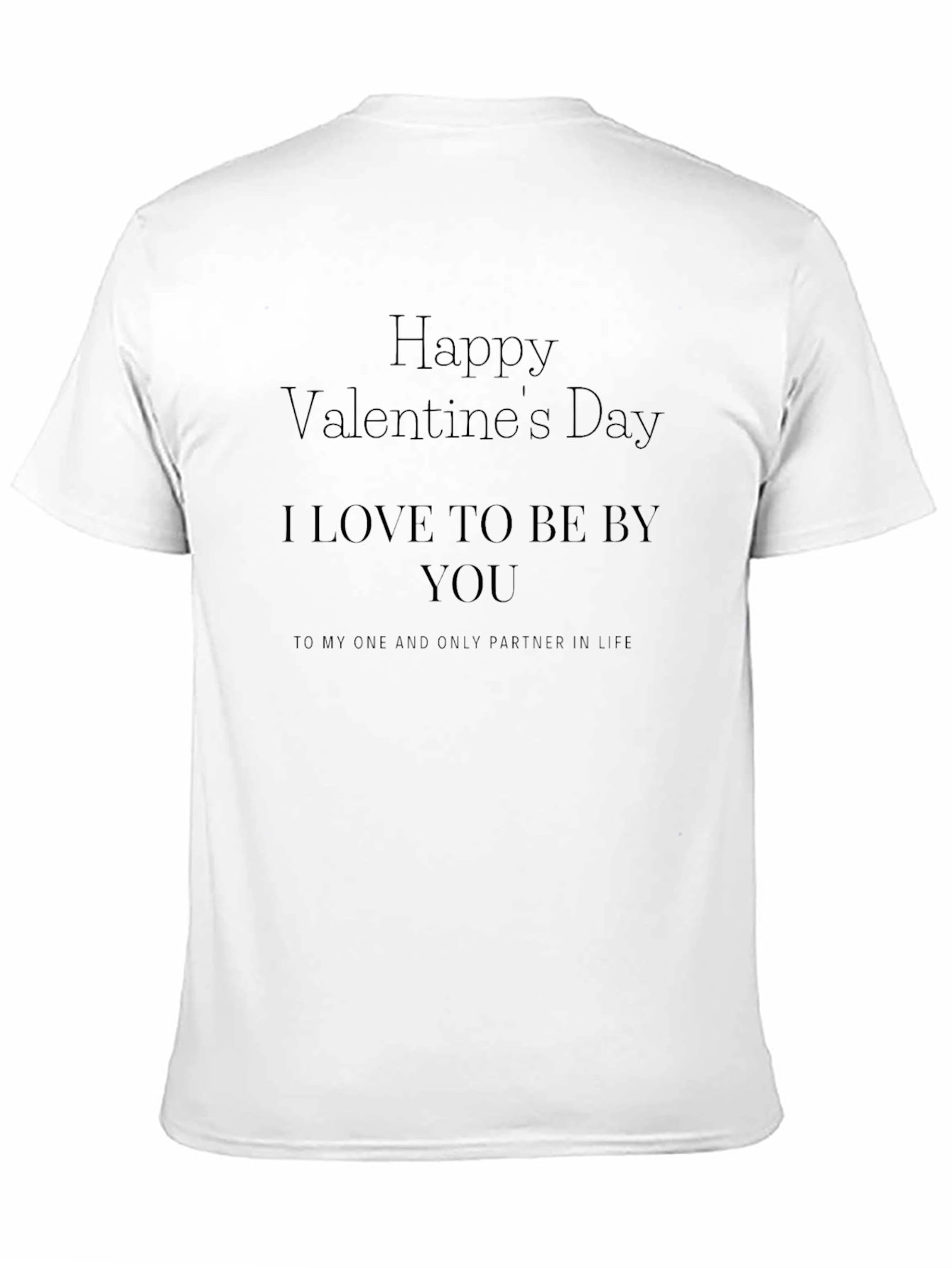 Valentines Day Black T-Shirt - Partner in Life