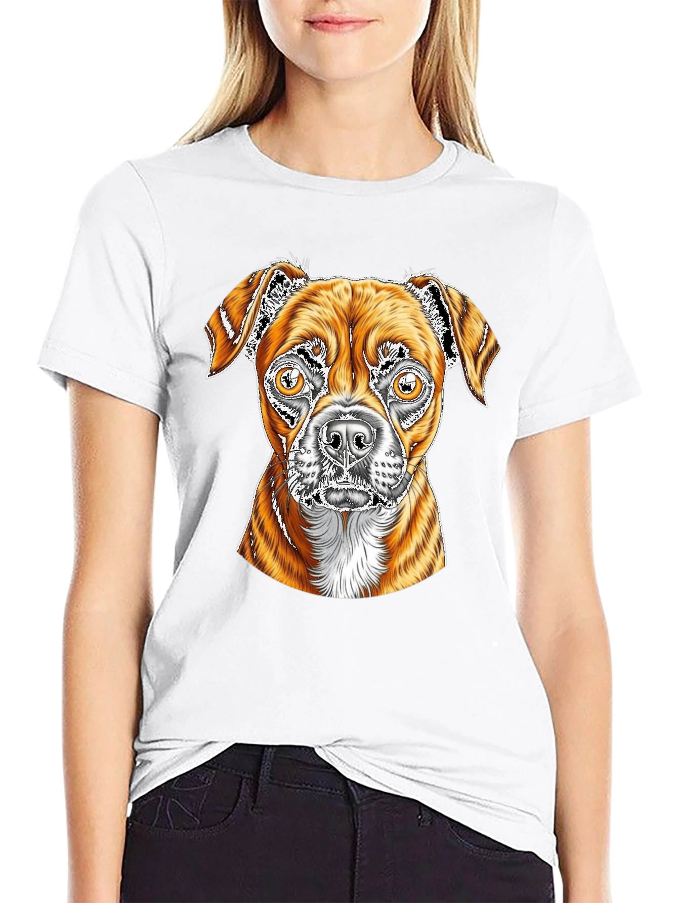Dog Graphic Black T-Shirt