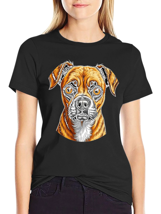 Dog Graphic Black T-Shirt