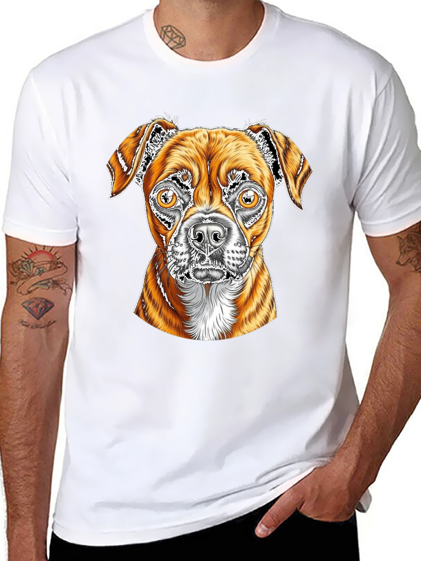 Dog Graphic Black T-Shirt