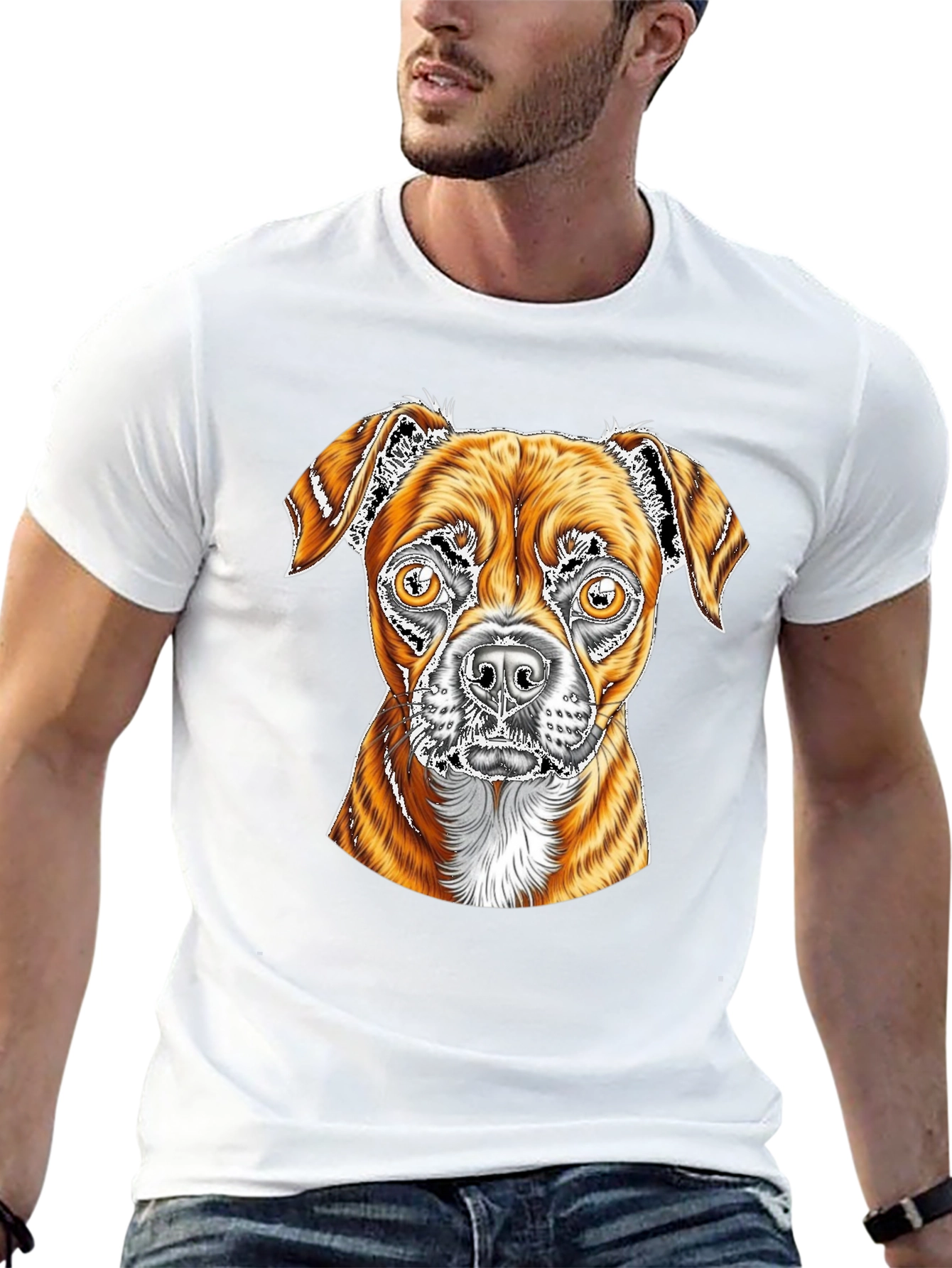Dog Graphic Black T-Shirt