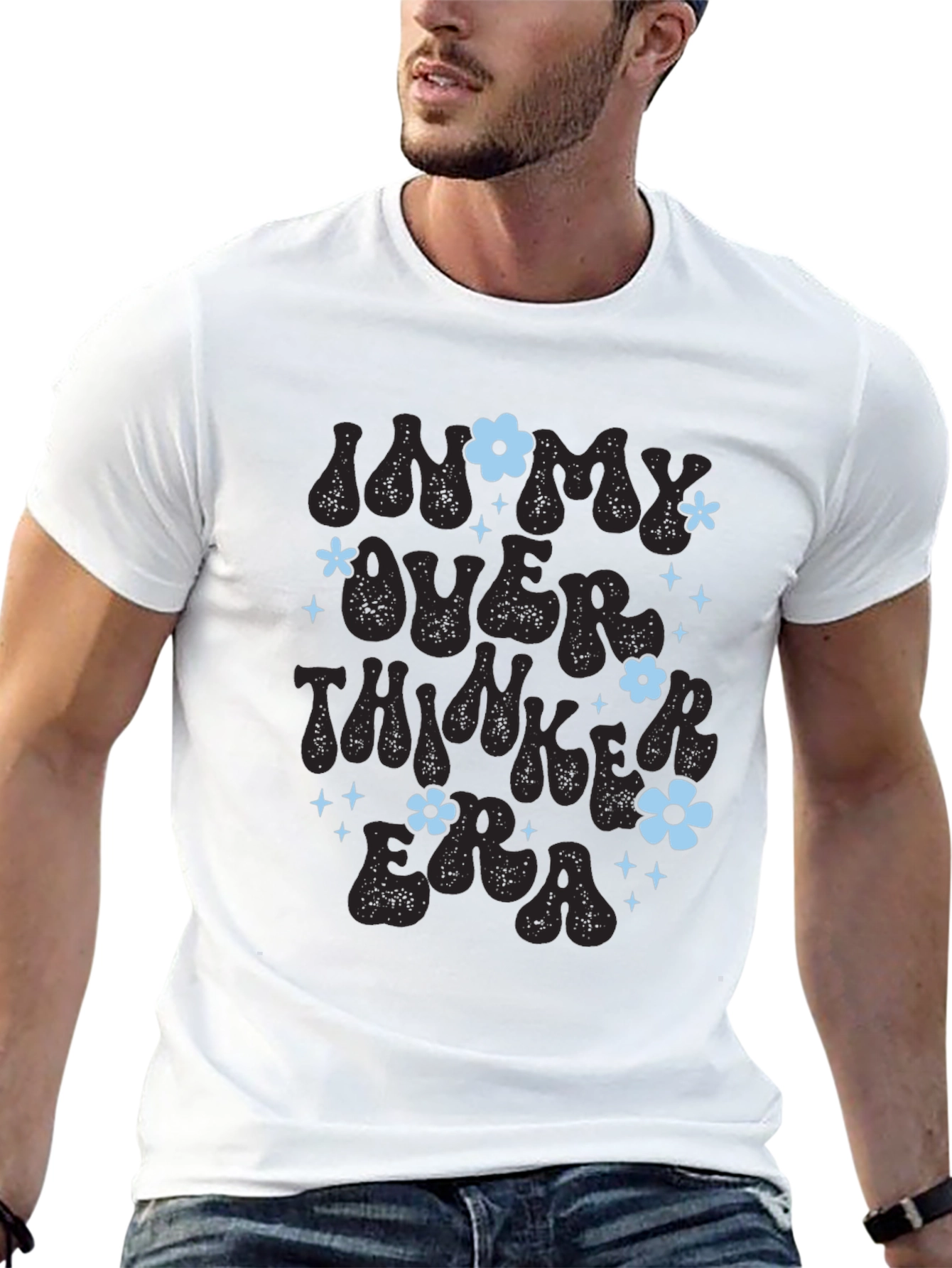 Overthinker Era Black T-Shirt