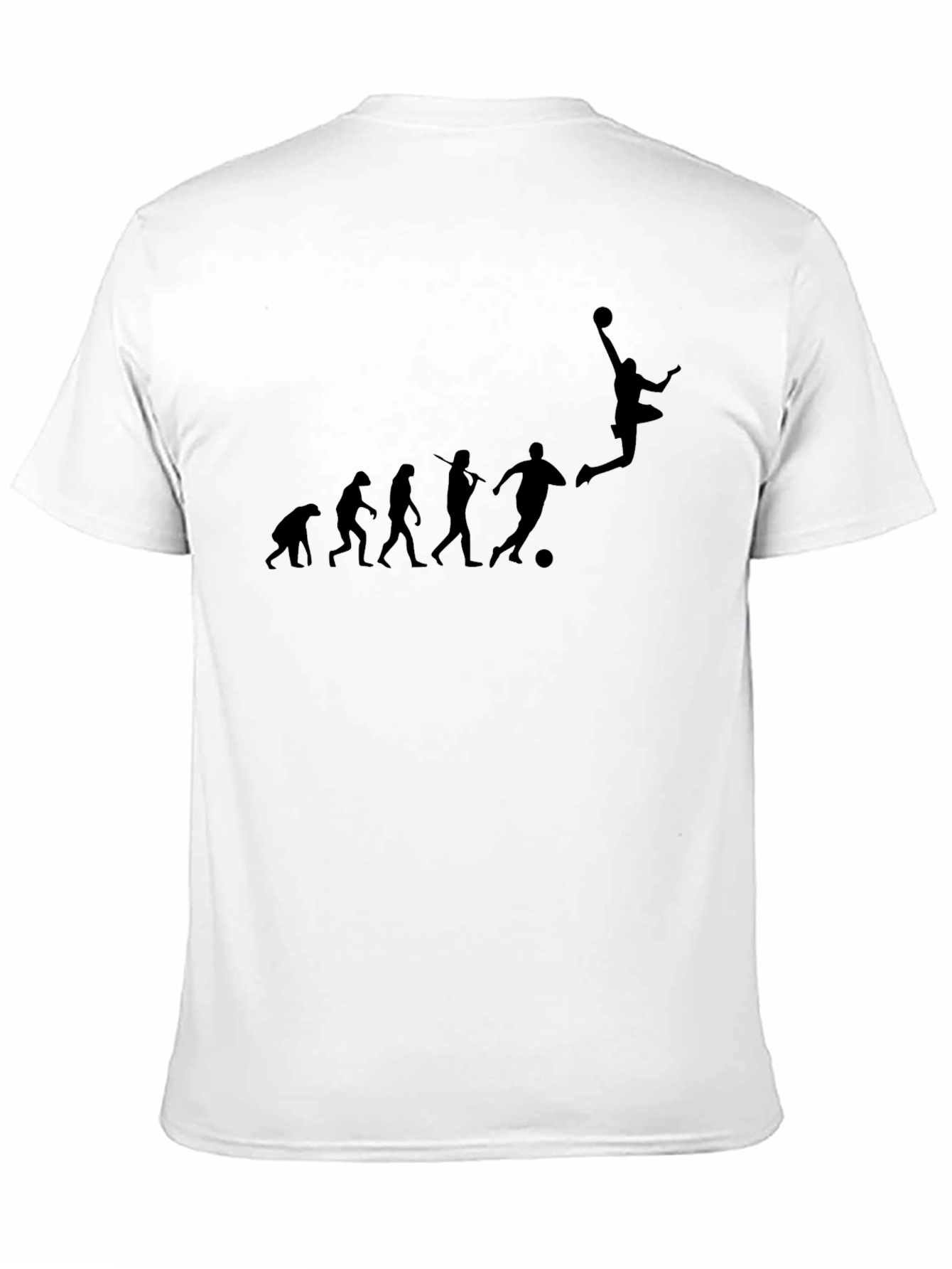 Soccer Evolution Graphic Tee - Black Cotton Casual Shirt