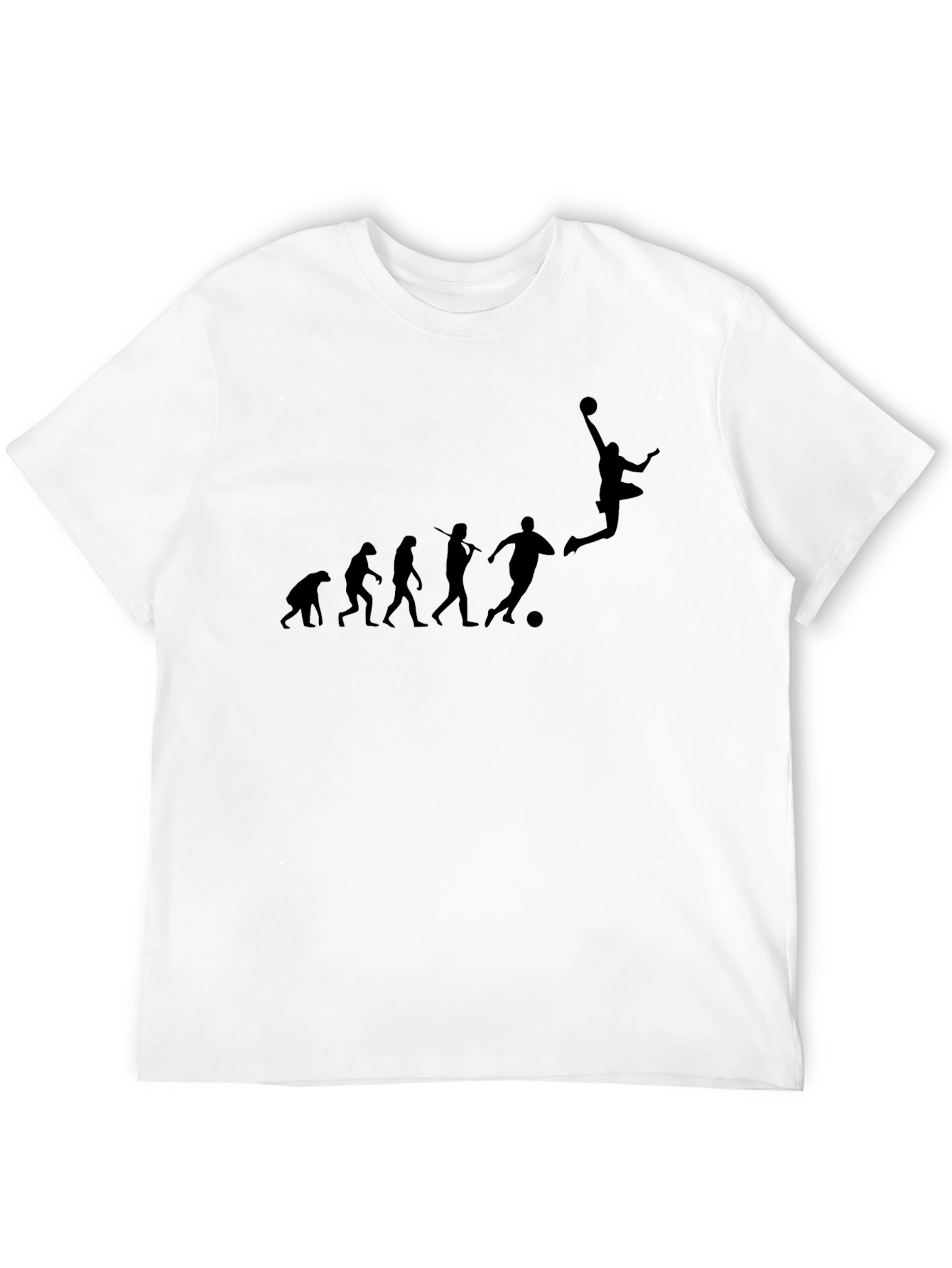 Soccer Evolution Graphic Tee - Black Cotton Casual Shirt