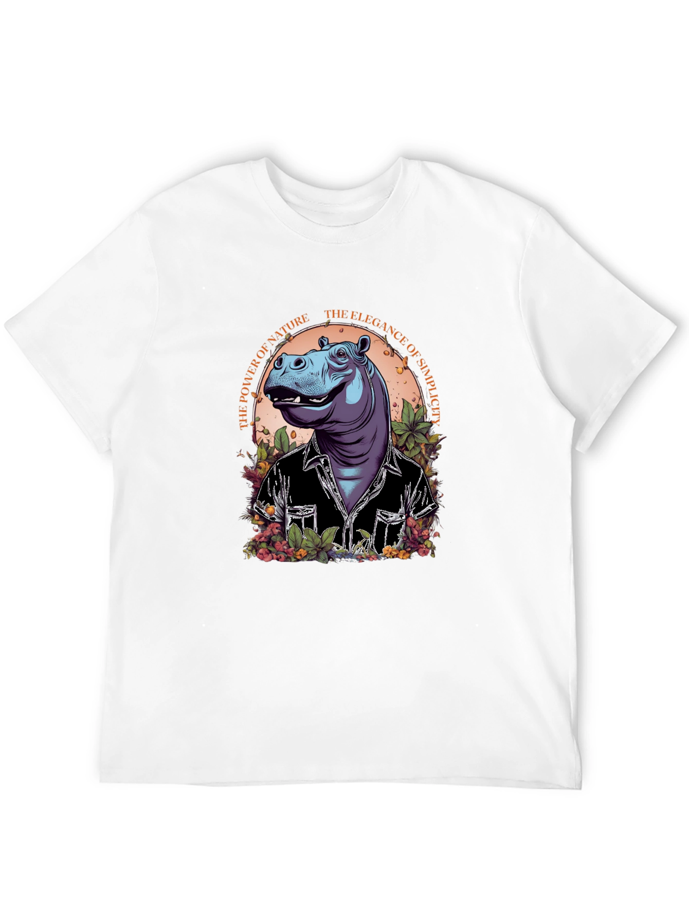 Hippo Nature Simplicity Graphic Tee