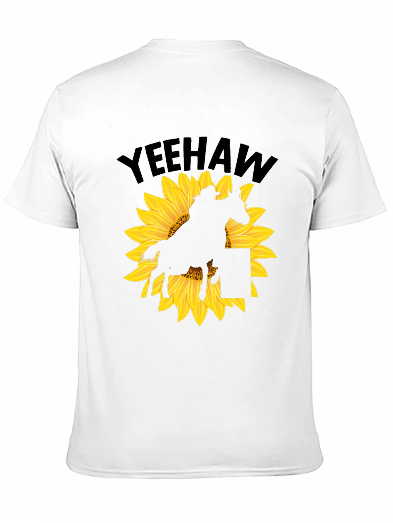 Yeehaw Sunflower Rodeo Rider Graphic T-Shirt