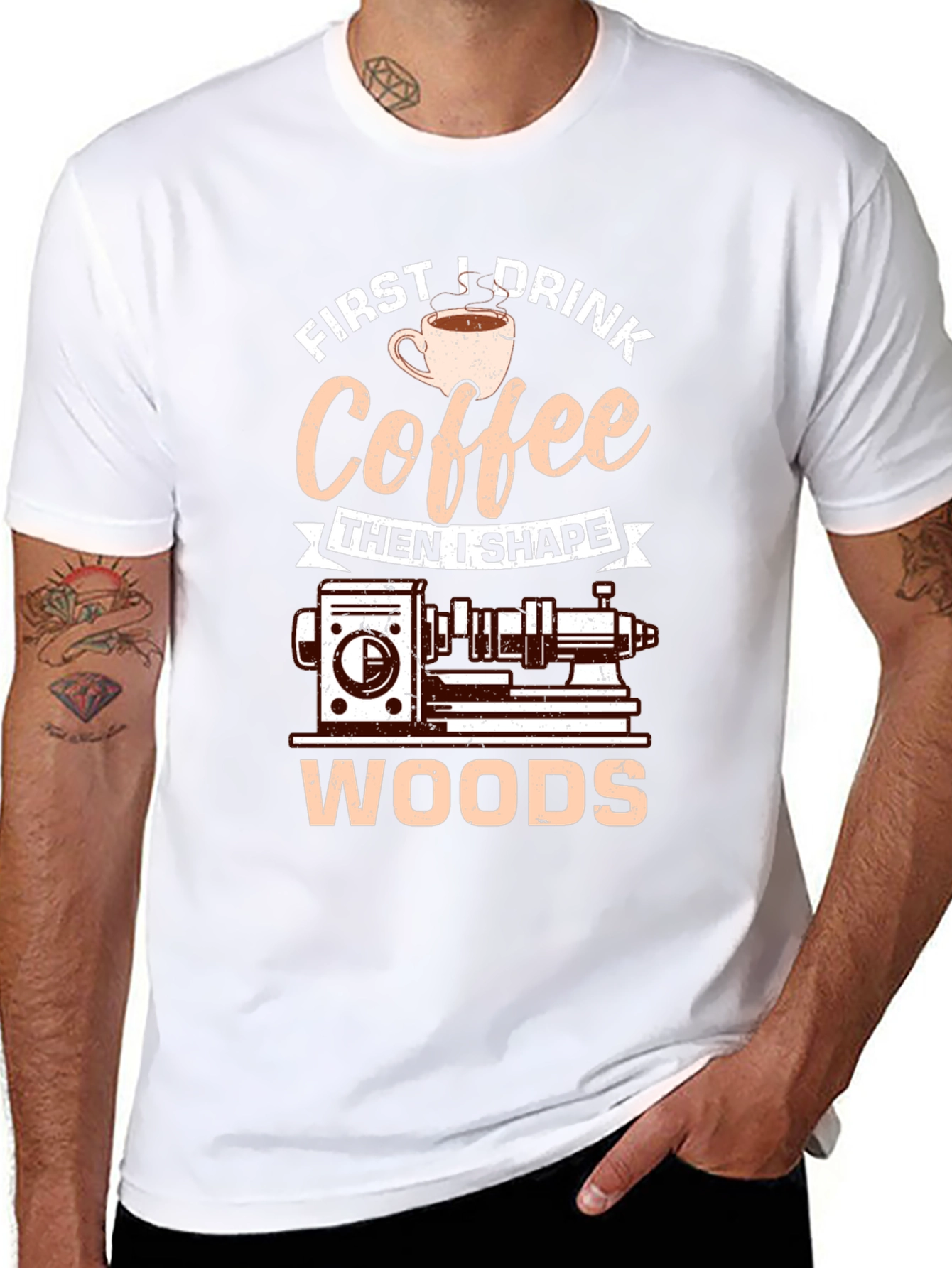 Coffee Then Woods Graphic Tee