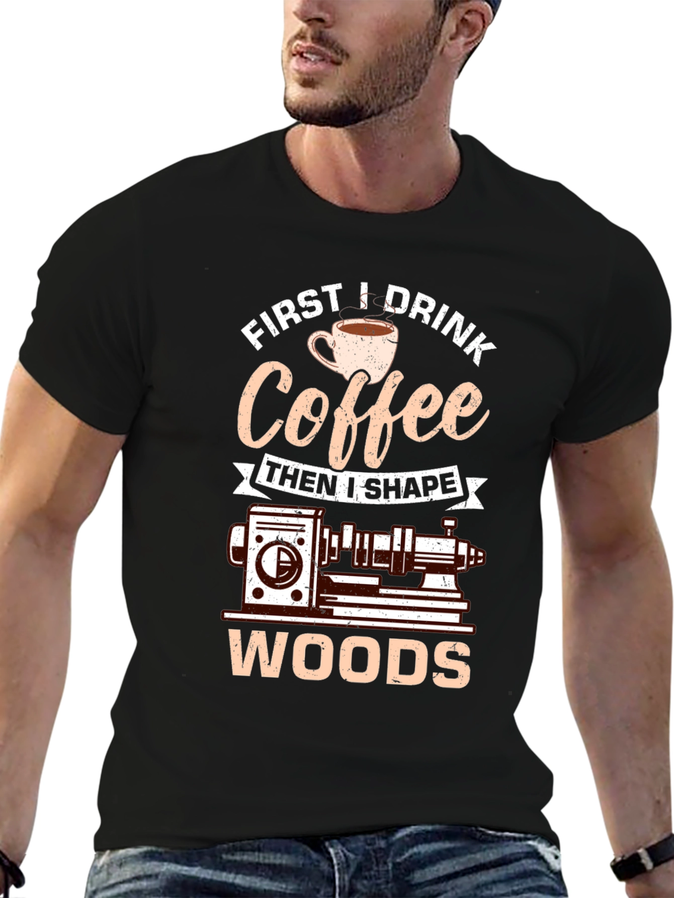 Coffee Then Woods Graphic Tee