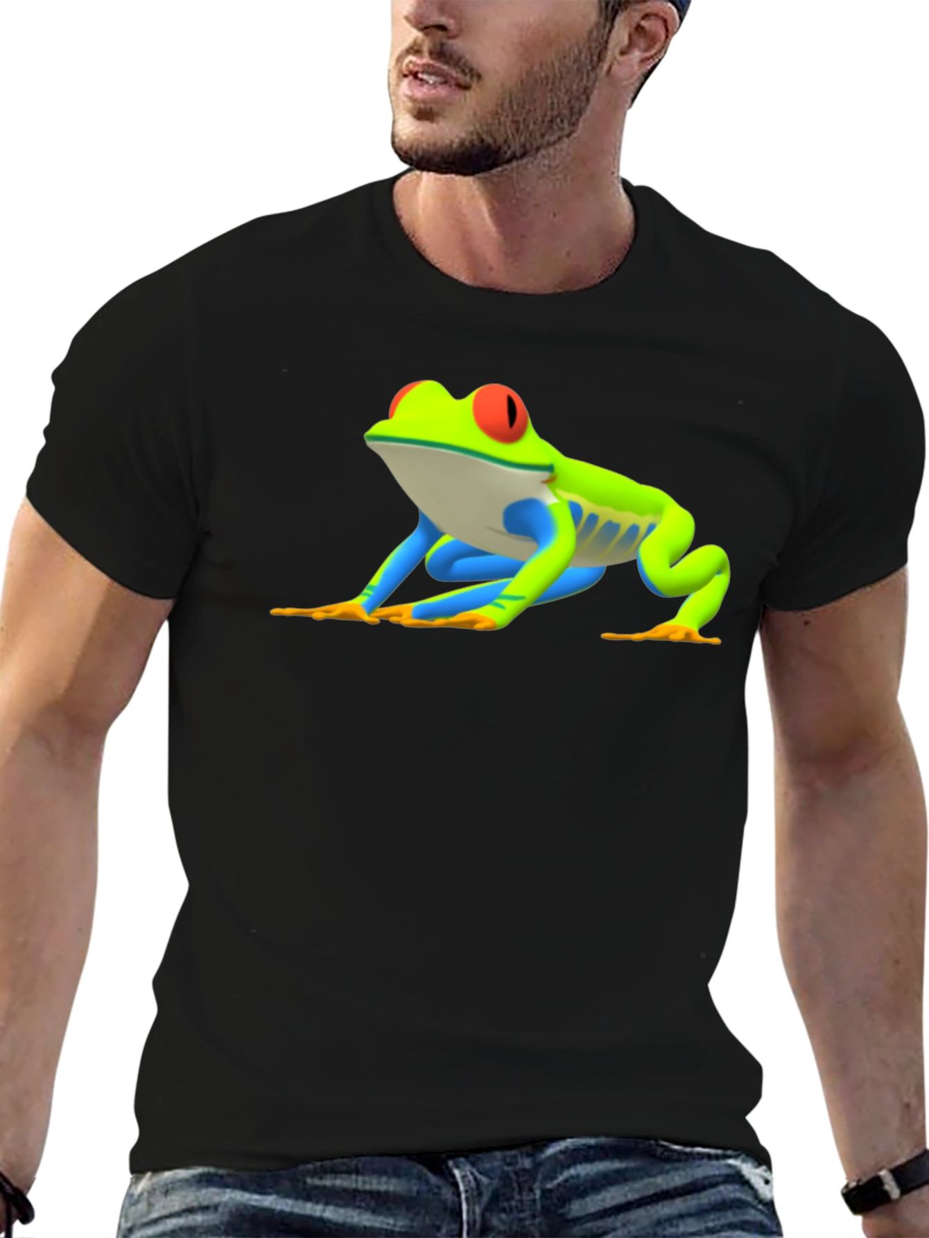 Frog Graphic Tee - Black